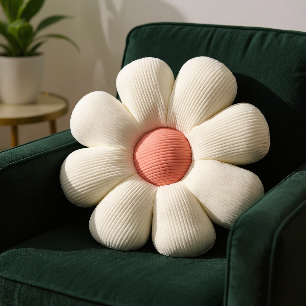 Daisy Knit Pillow