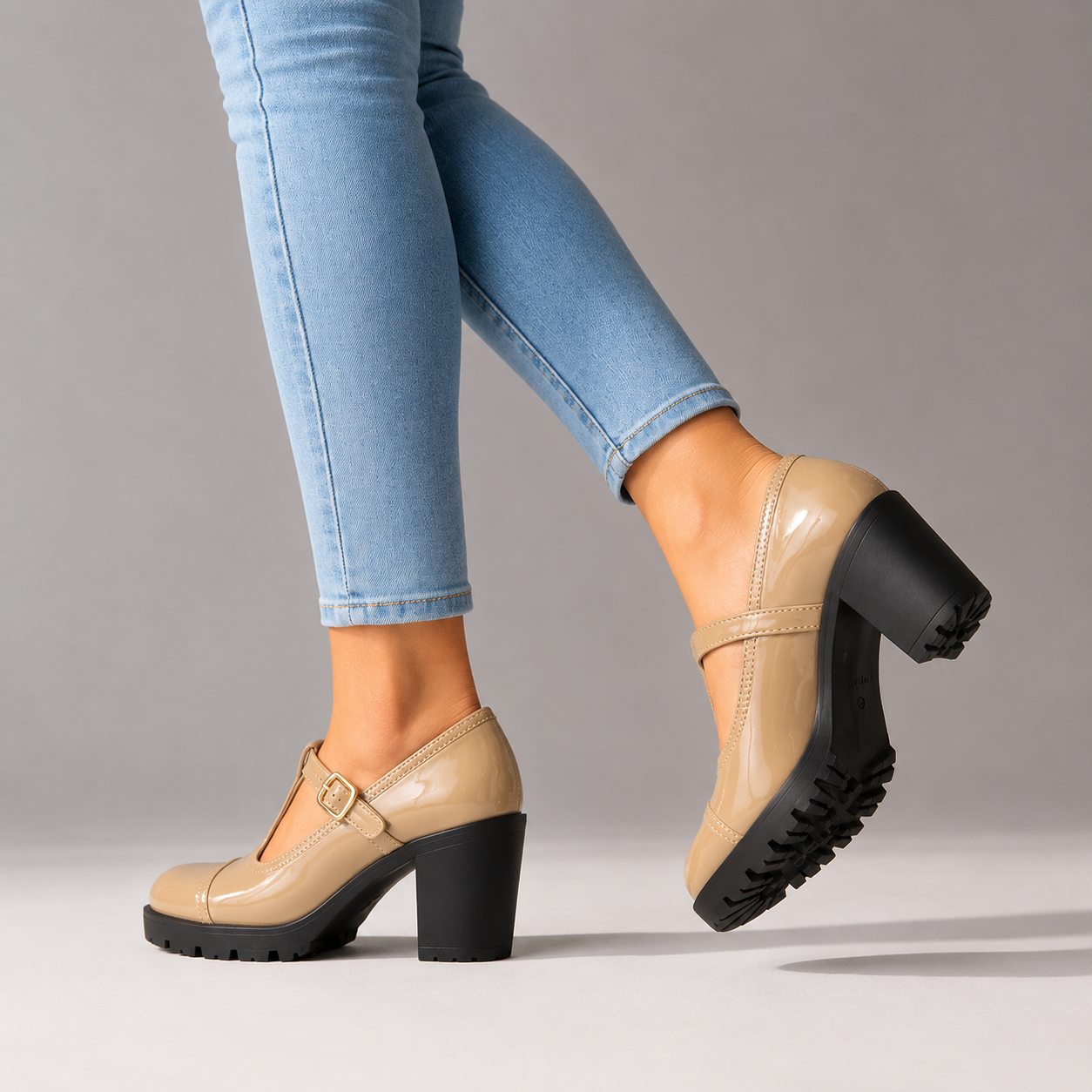 Rosette Mary Jane Heels