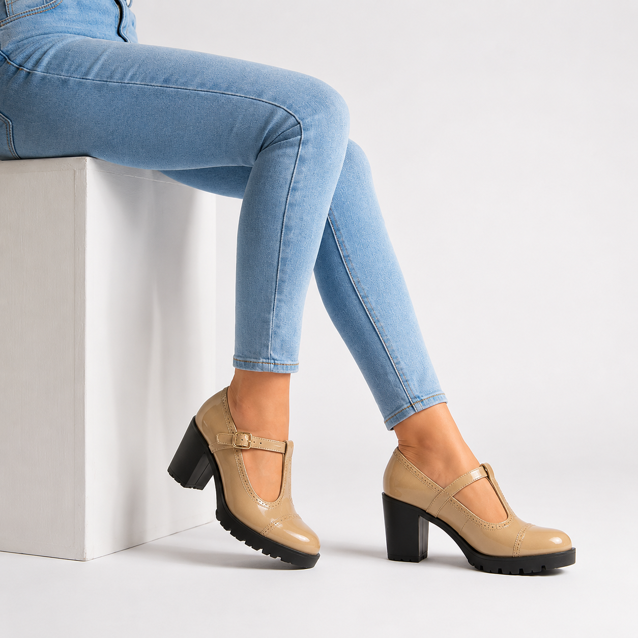 Rosette Mary Jane Heels
