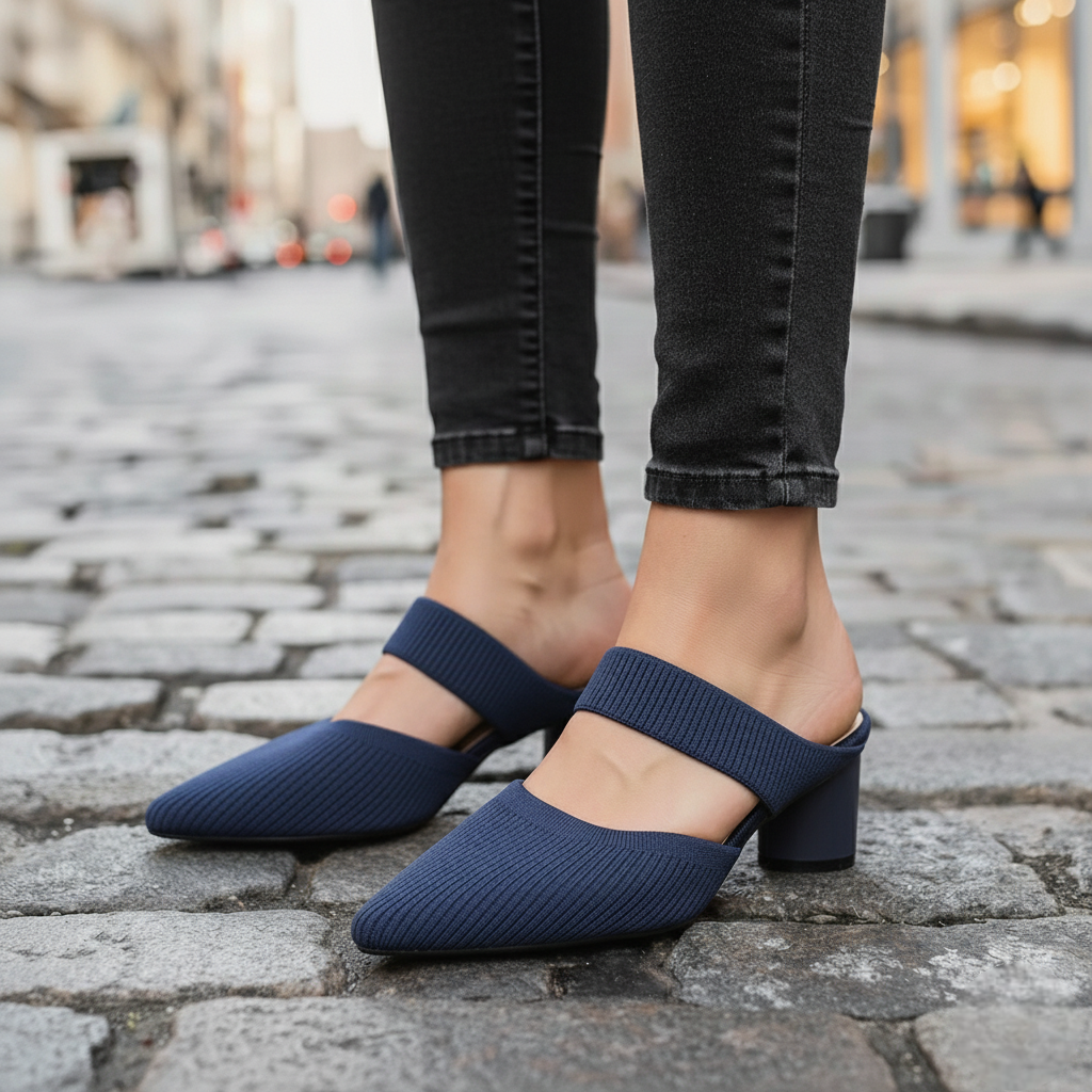 The Amara Knit Comfort Heels