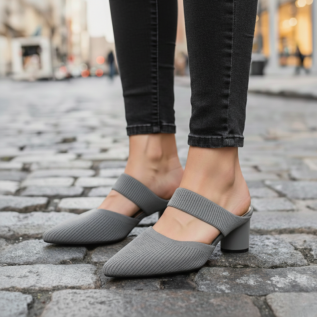 The Amara Knit Comfort Heels