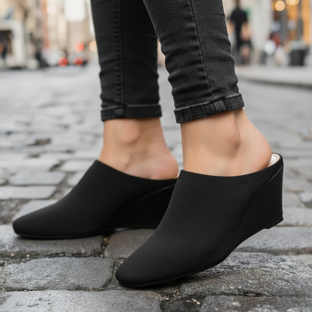 The CozyKnit Wedge Mule