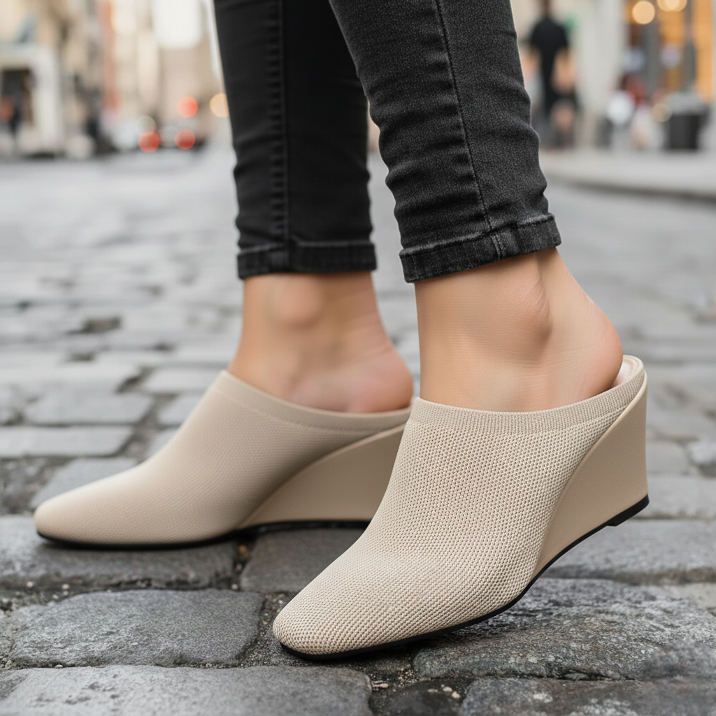 The CozyKnit Wedge Mule