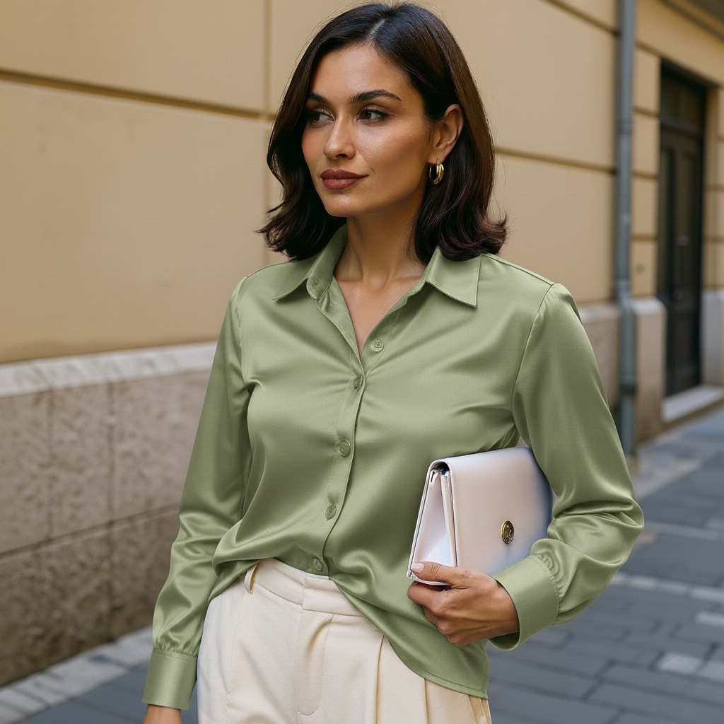 The Amara Satin Shirt