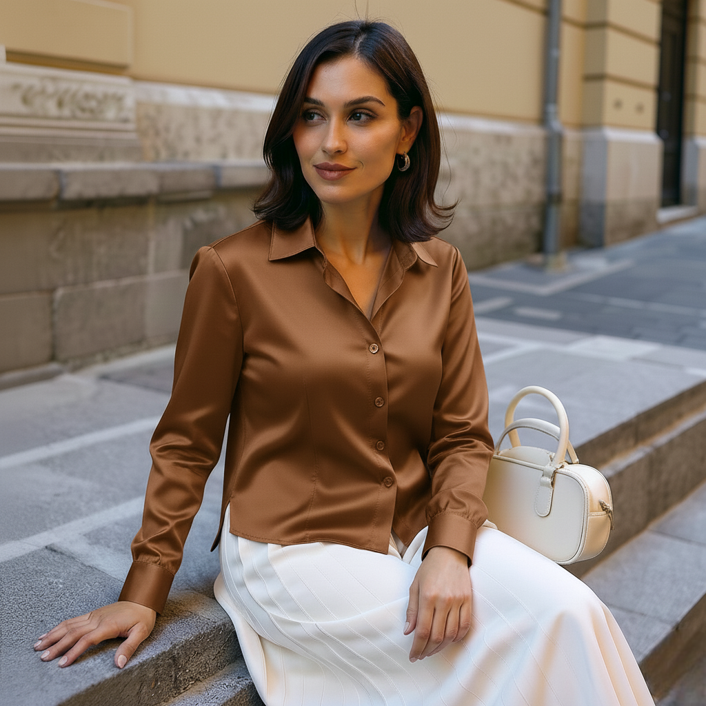 The Amara Satin Shirt