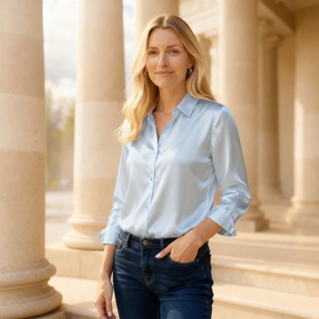 The Aurelia Satin Shirt