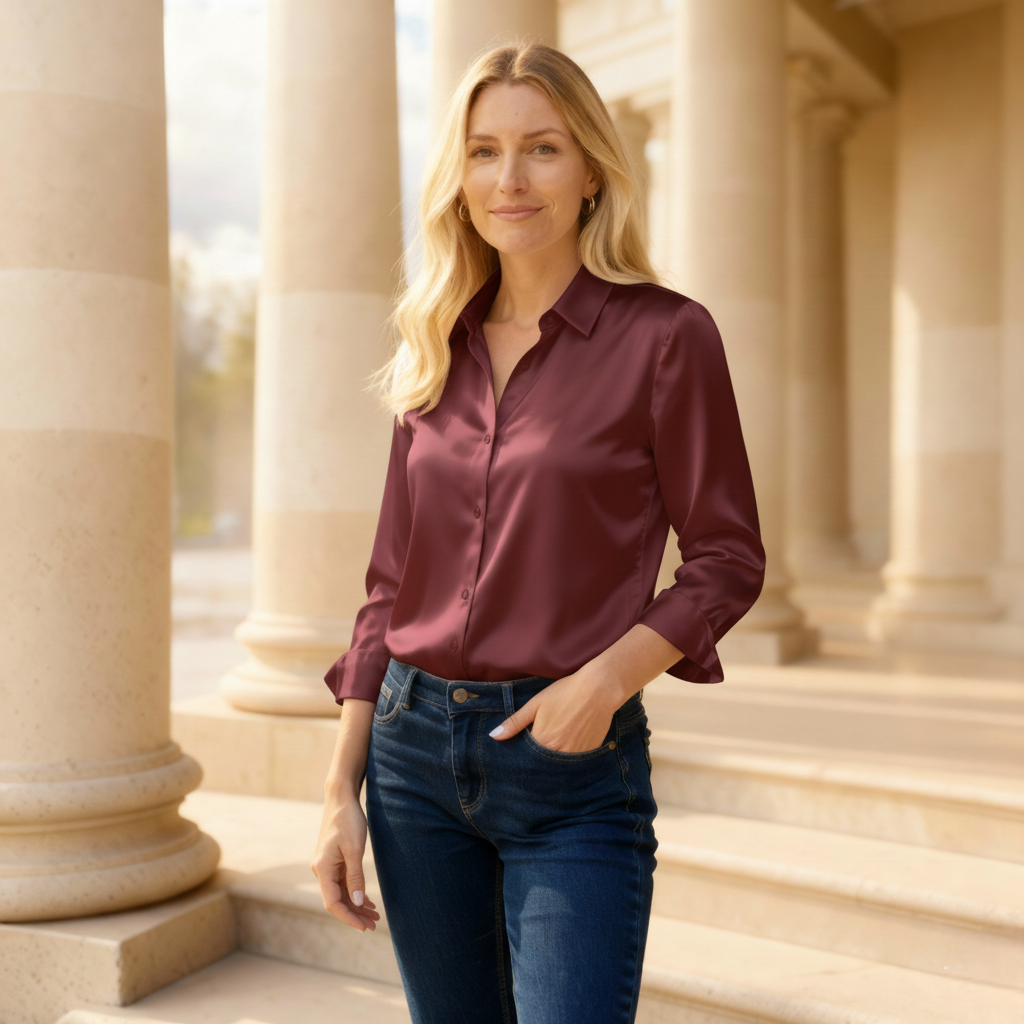 The Aurelia Satin Shirt