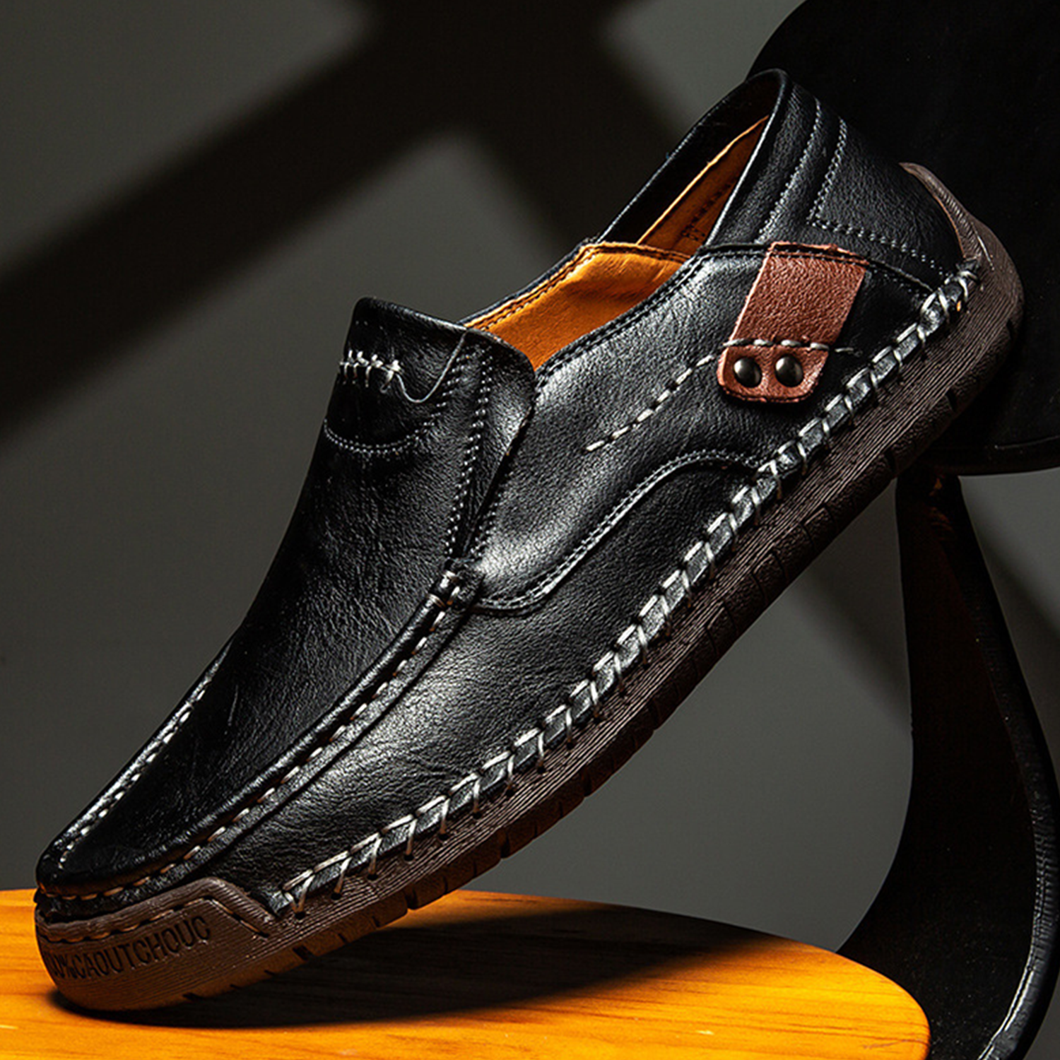 Tanner Leather Slip-ons