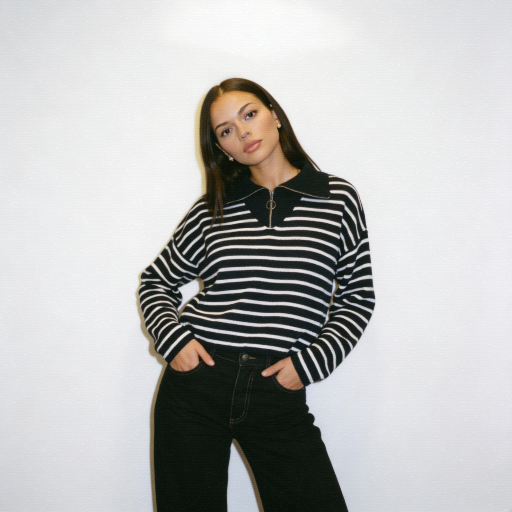 The Amalfi Quarter-Zip Knit Sweater