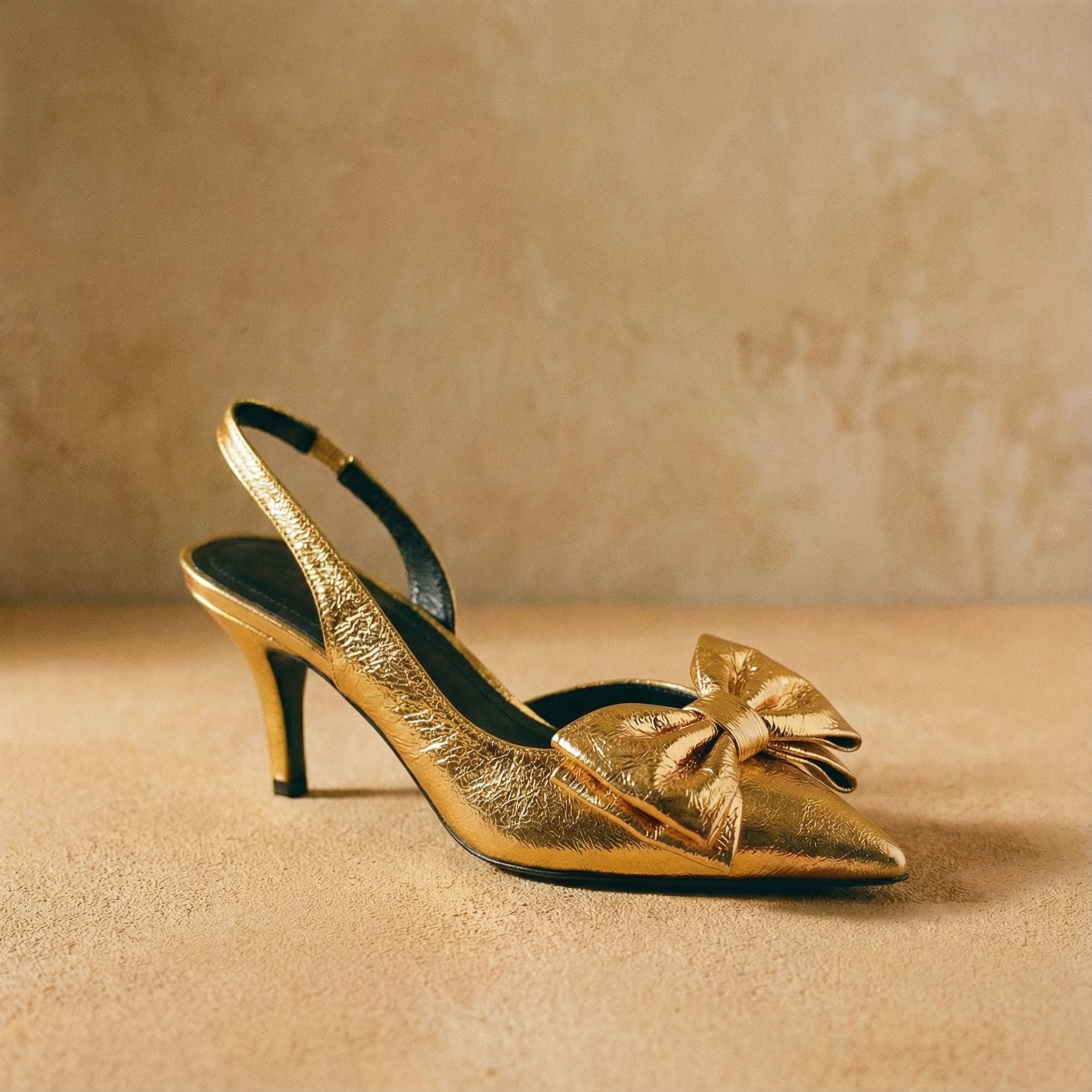 The Tessa Bow-Tie Slingback Heels
