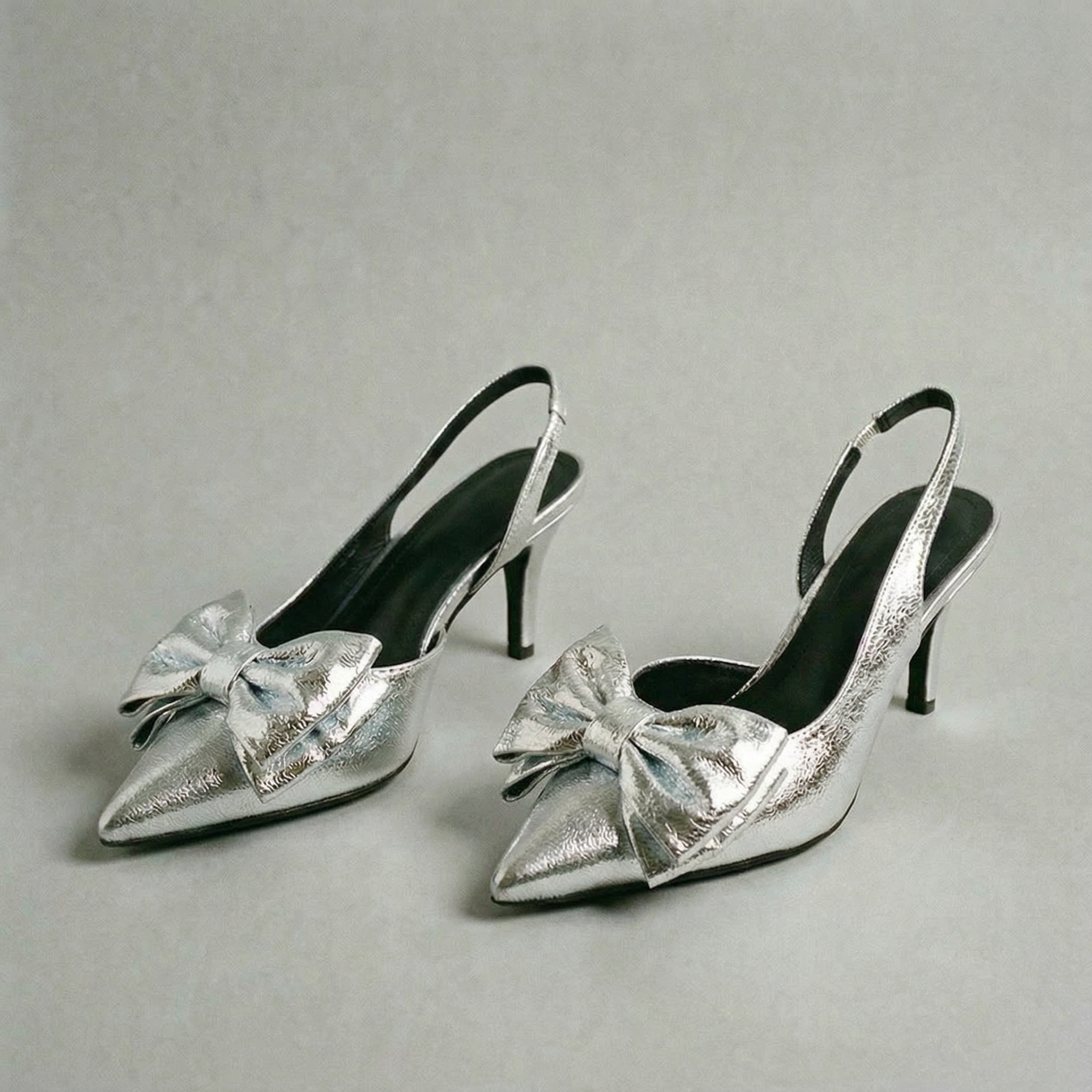 The Tessa Bow-Tie Slingback Heels