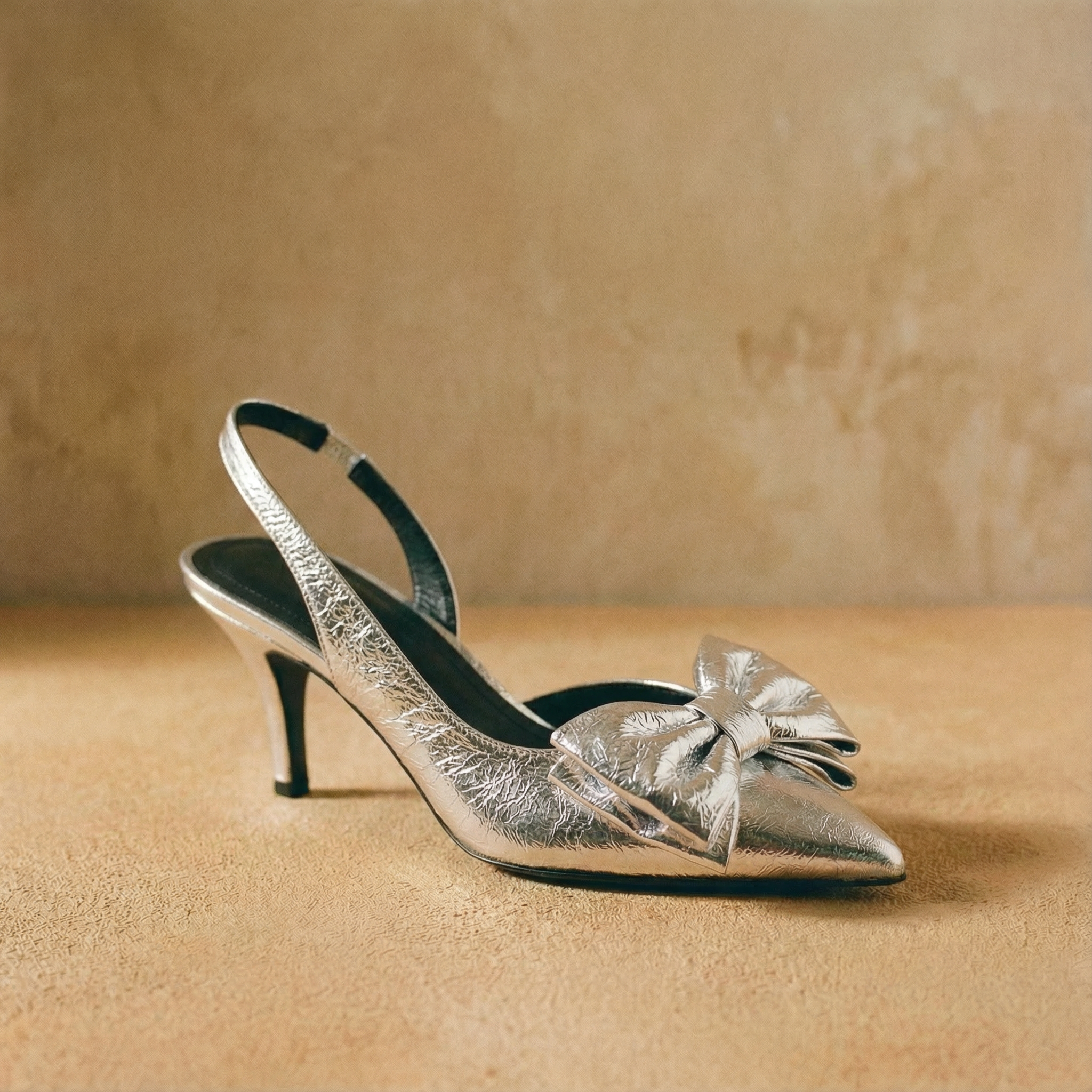 The Tessa Bow-Tie Slingback Heels