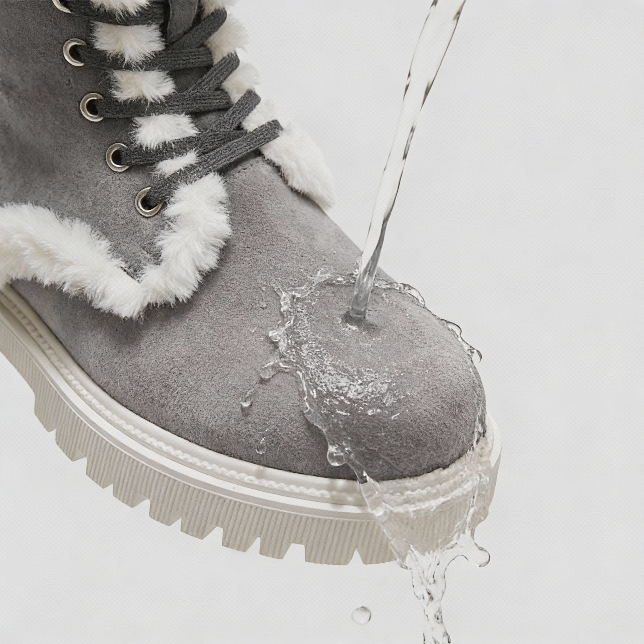 Faux Fur Water-Repellent Lightweight Warm Boots