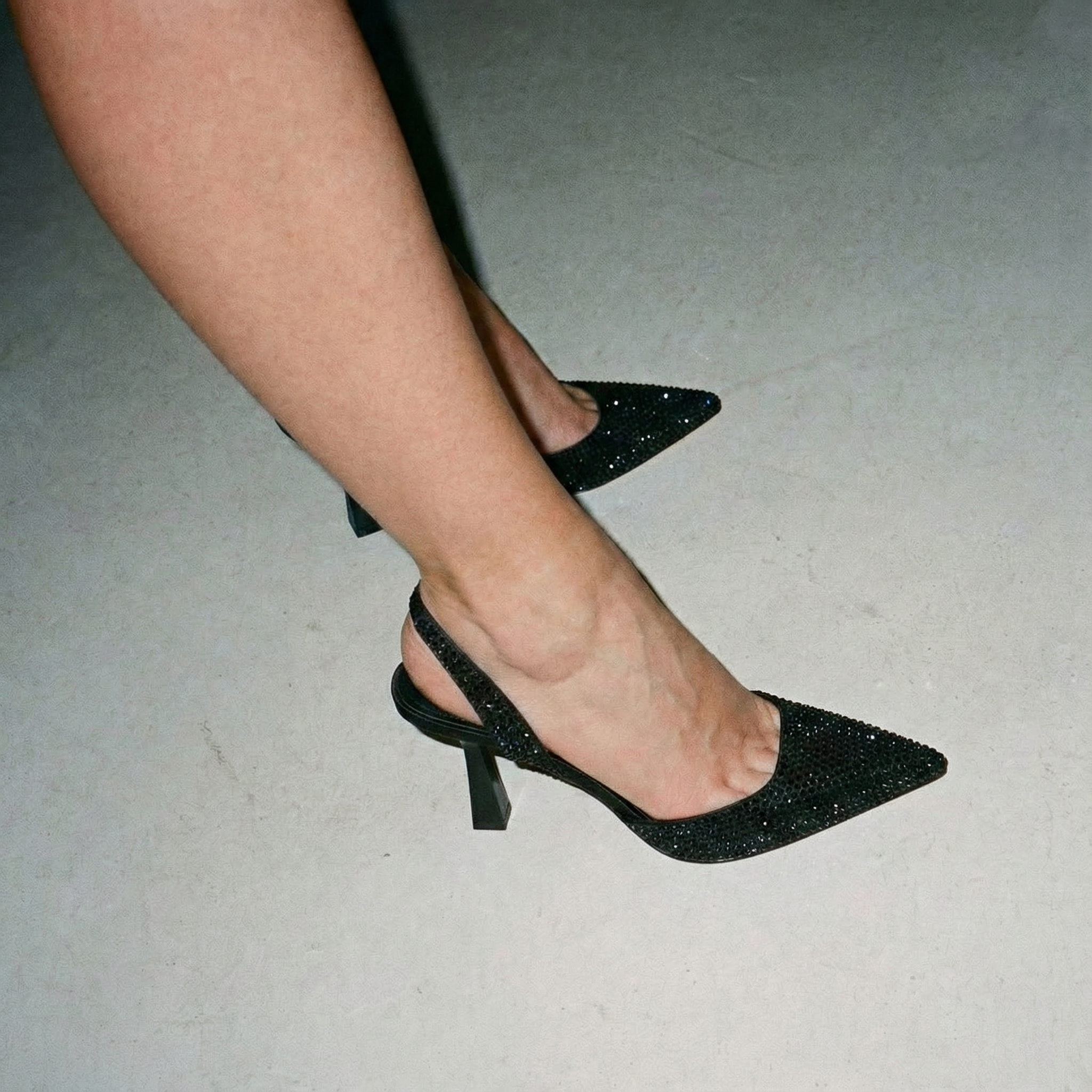 The Sabrina Diamond Slingback Heels