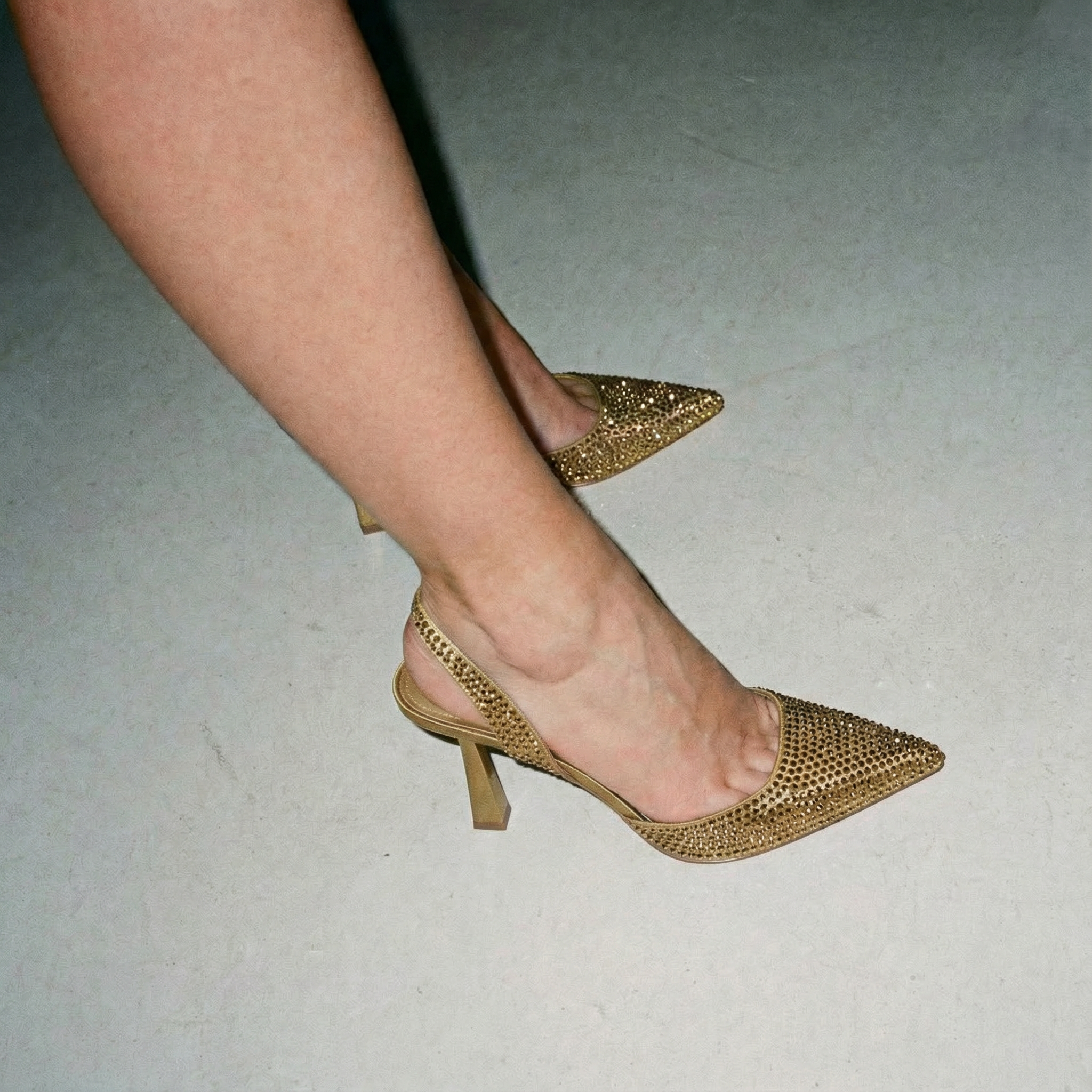 The Sabrina Diamond Slingback Heels