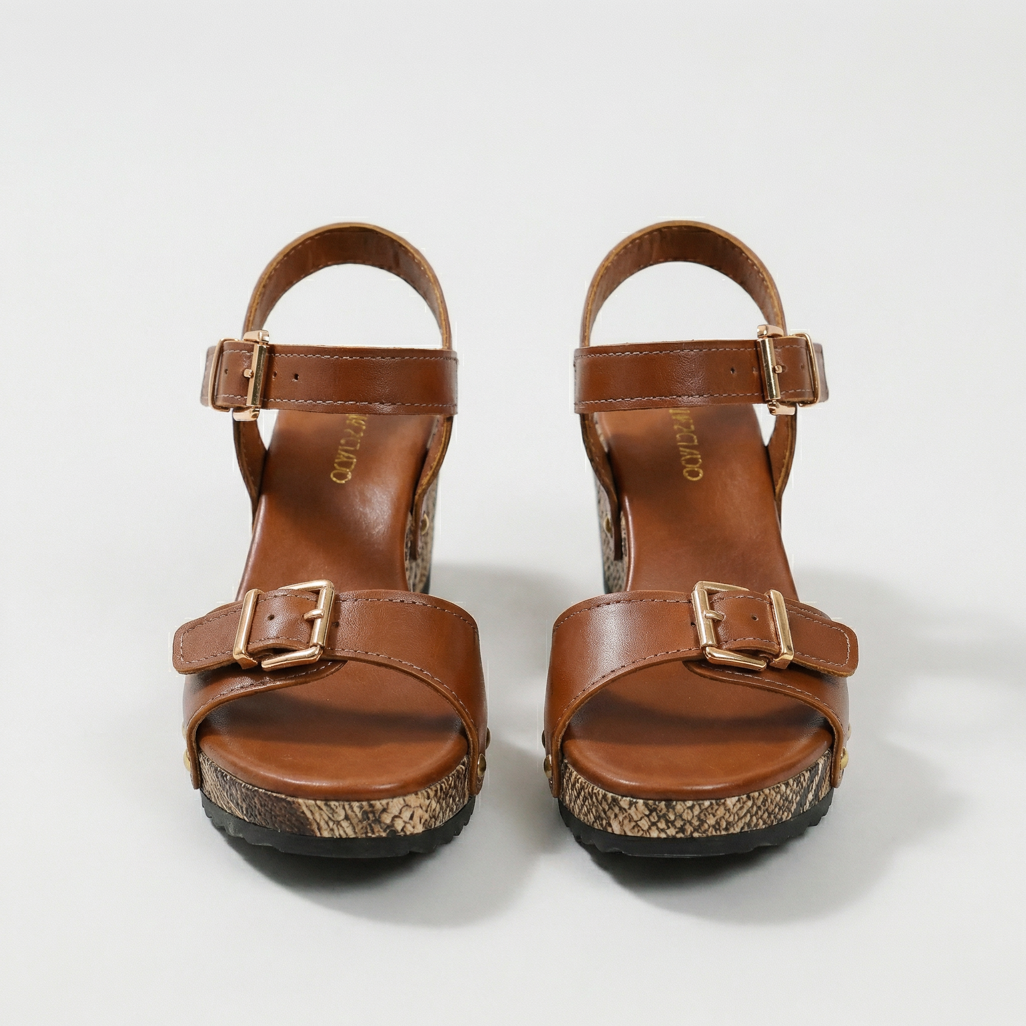 Santorini Studded Wedges