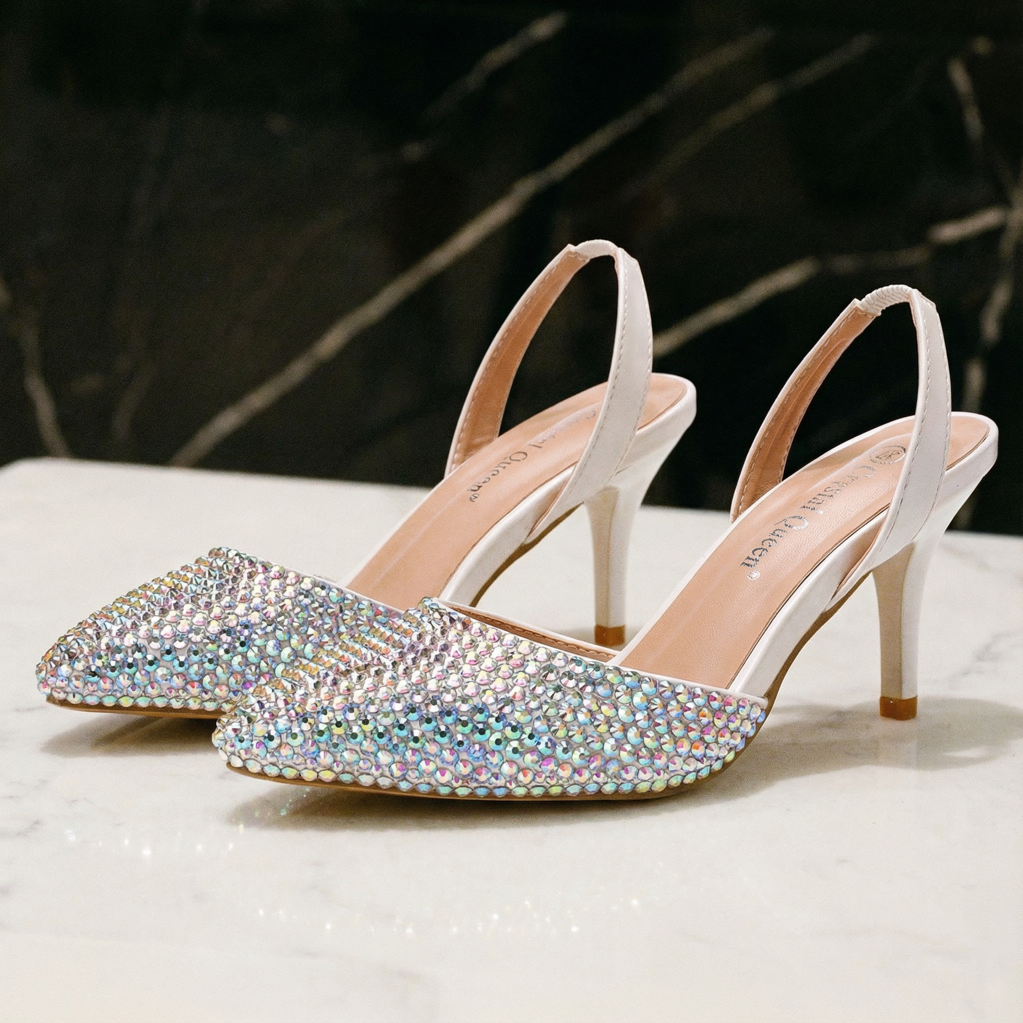 The Diamond Slingback Heels