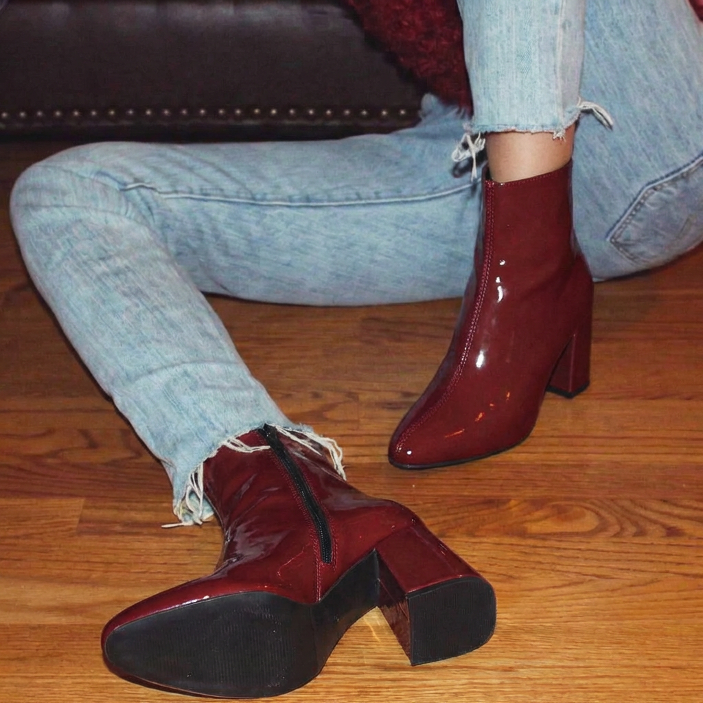 Downtown Patent Boots