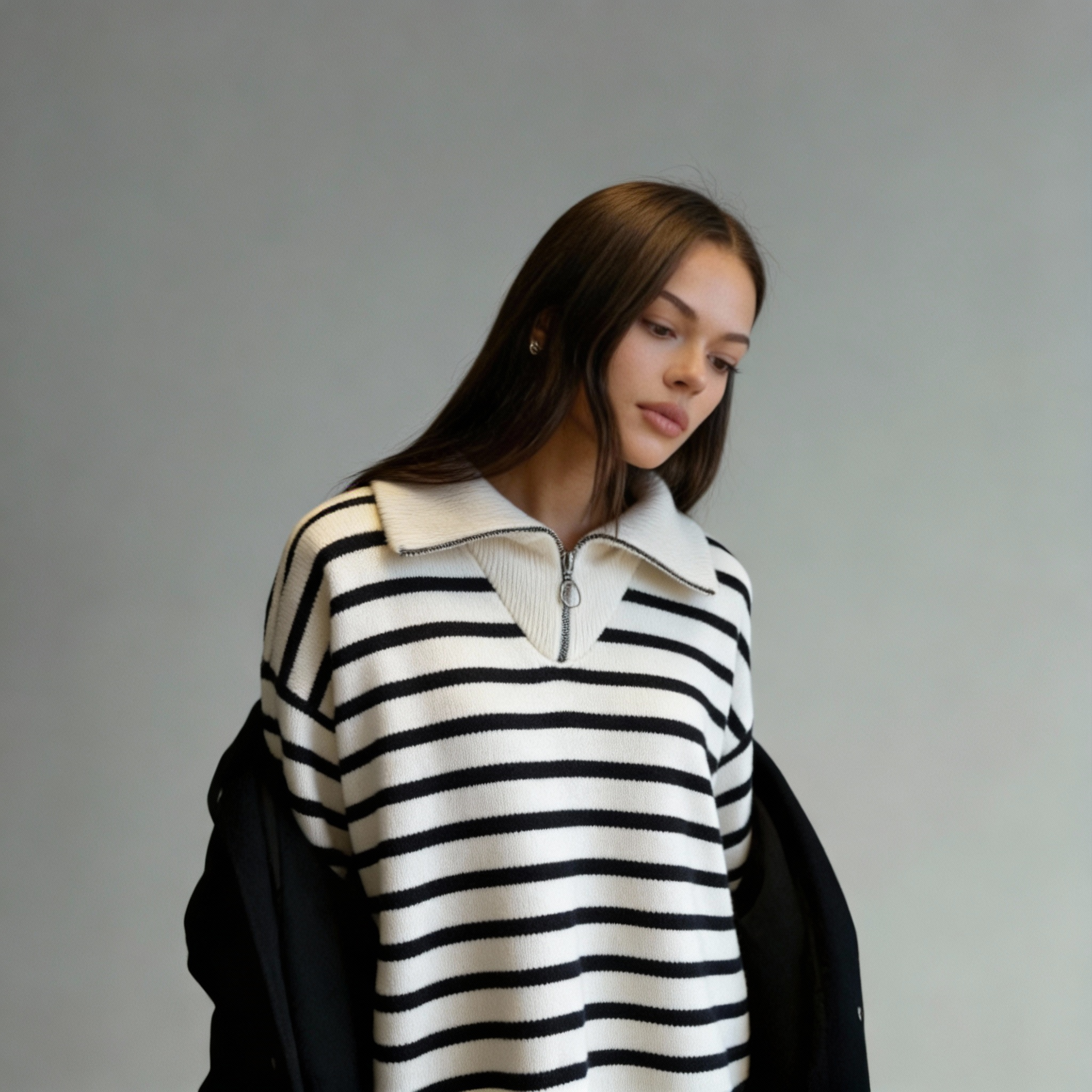 The Amalfi Quarter-Zip Knit Sweater