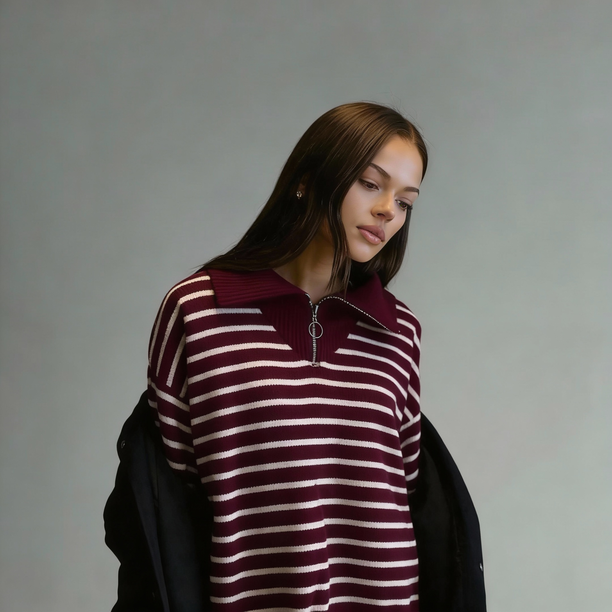 The Amalfi Quarter-Zip Knit Sweater