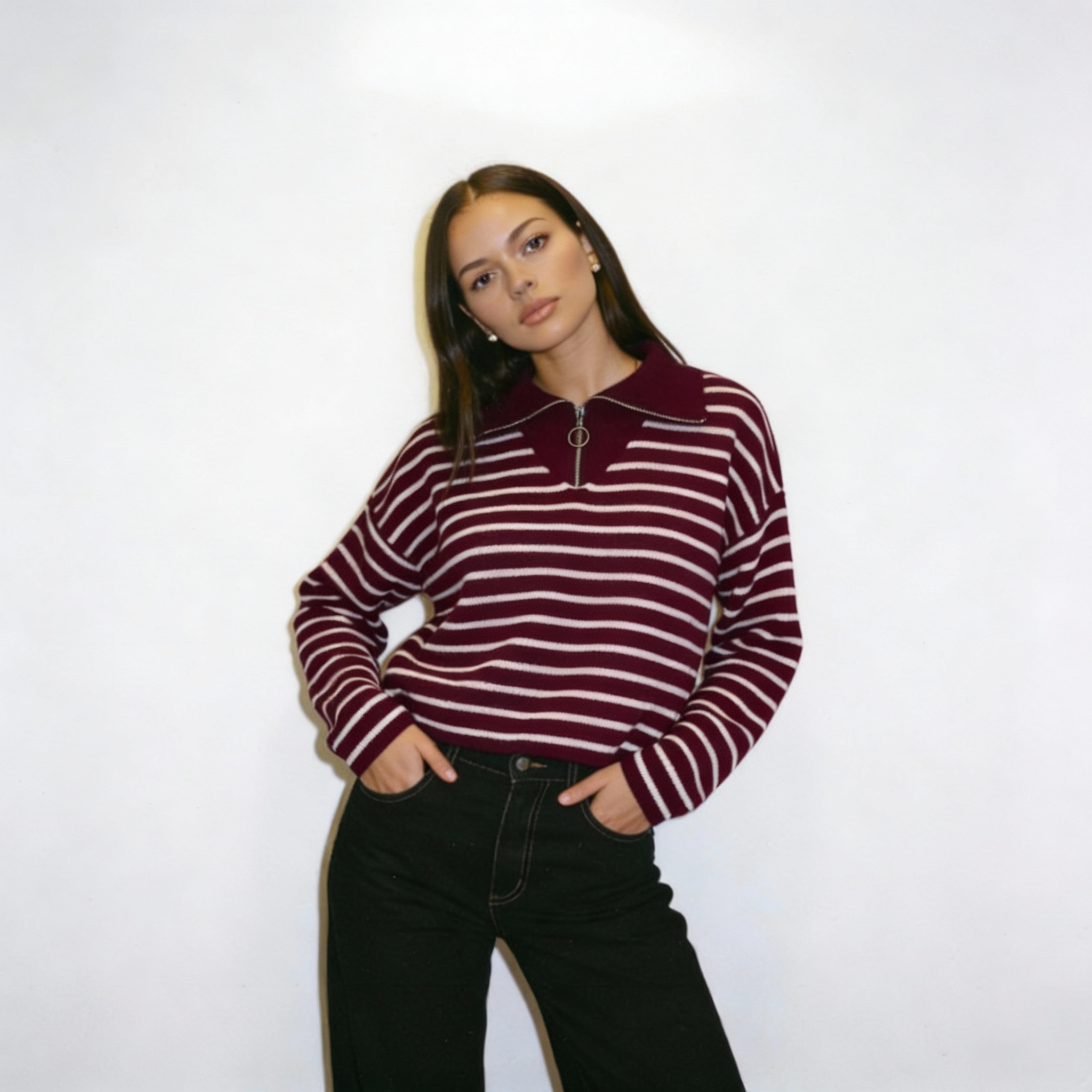 The Amalfi Quarter-Zip Knit Sweater