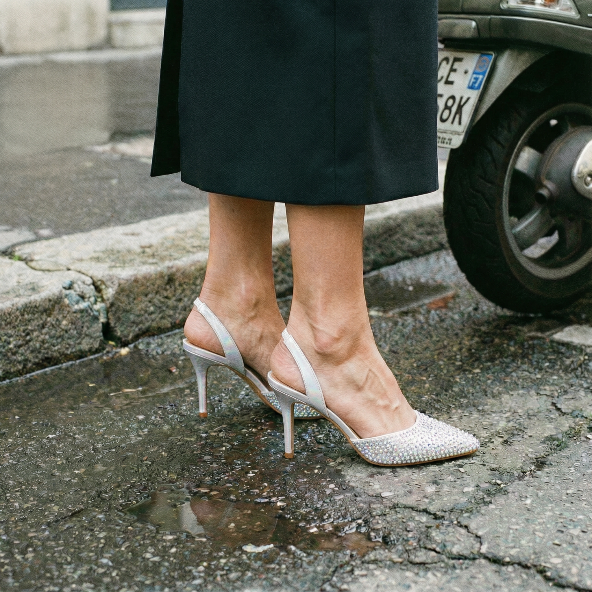 The Diamond Slingback Heels