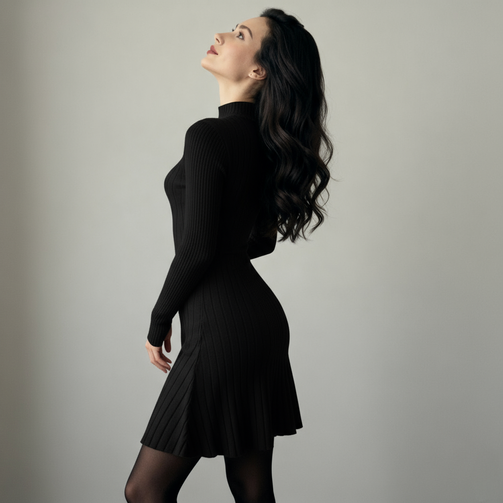 The Aria Rib Mini Dress