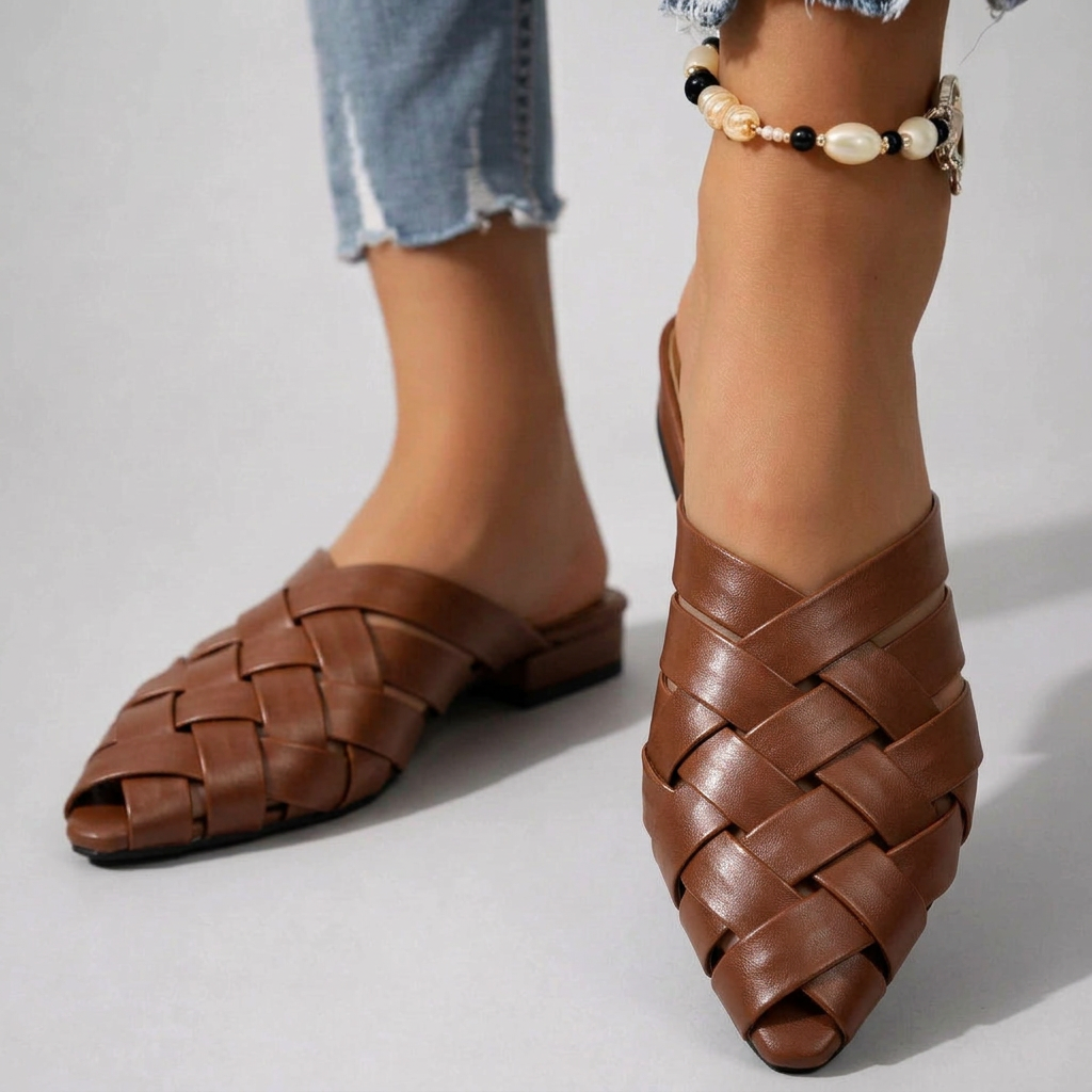 Verona Woven Flats