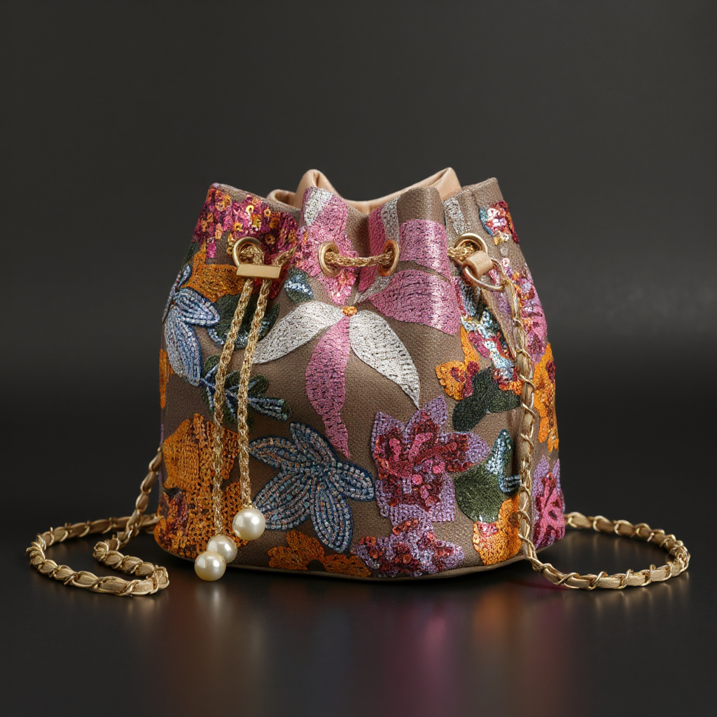 The Siena Sequin Pouch