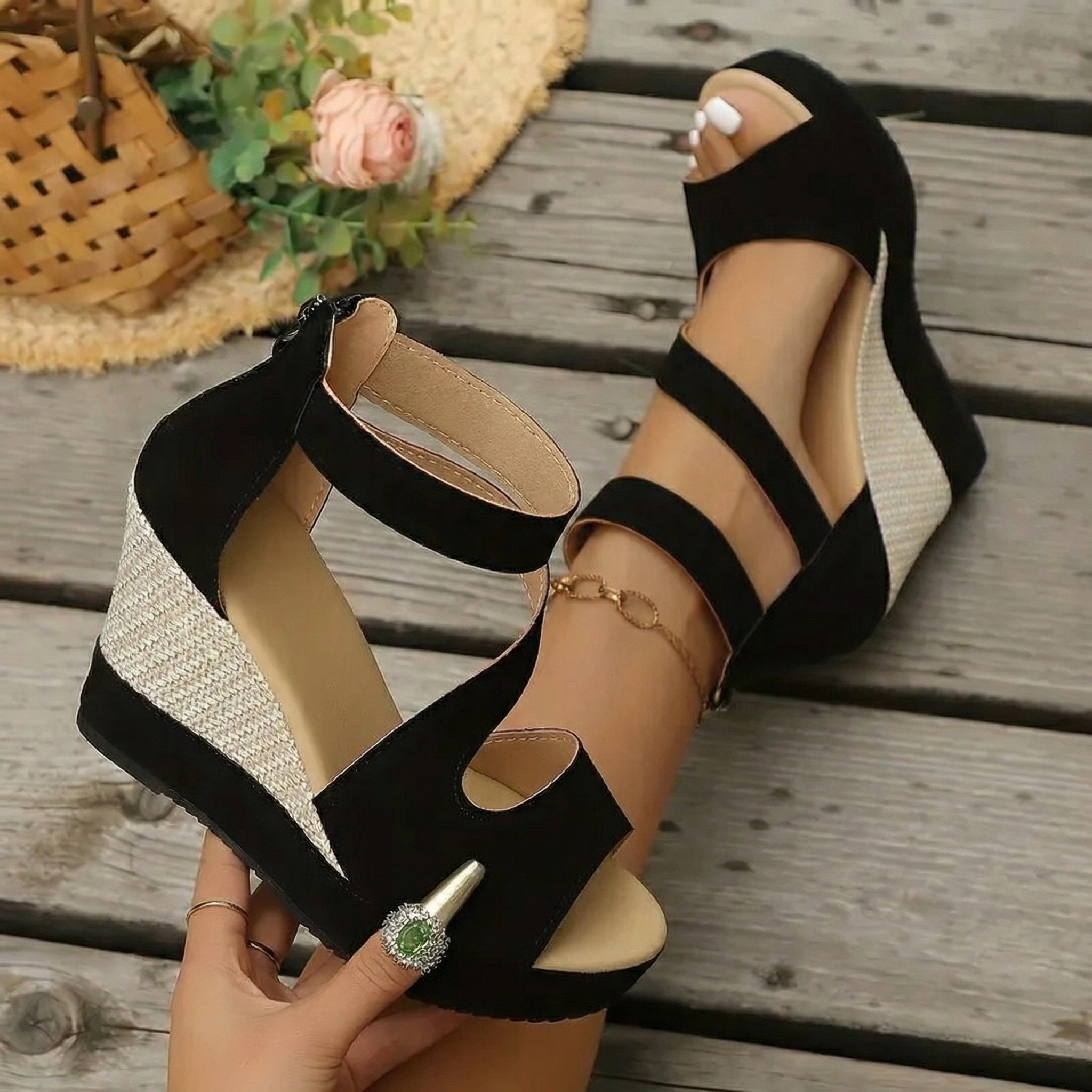 All-Day Comfort Wedge Sandals