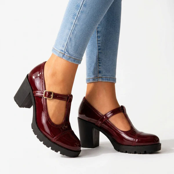 Rosette Mary Jane Heels