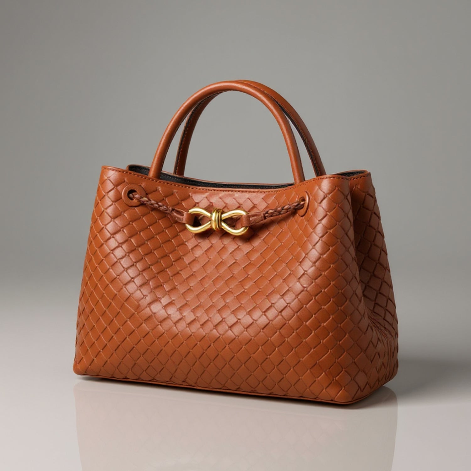 Valentina Woven Handle Bag