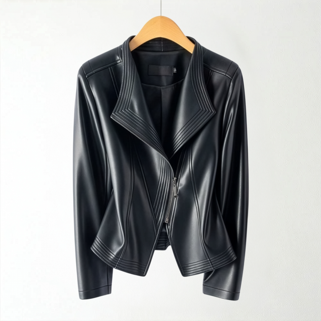 Clarisa Lambskin Leather Jacket