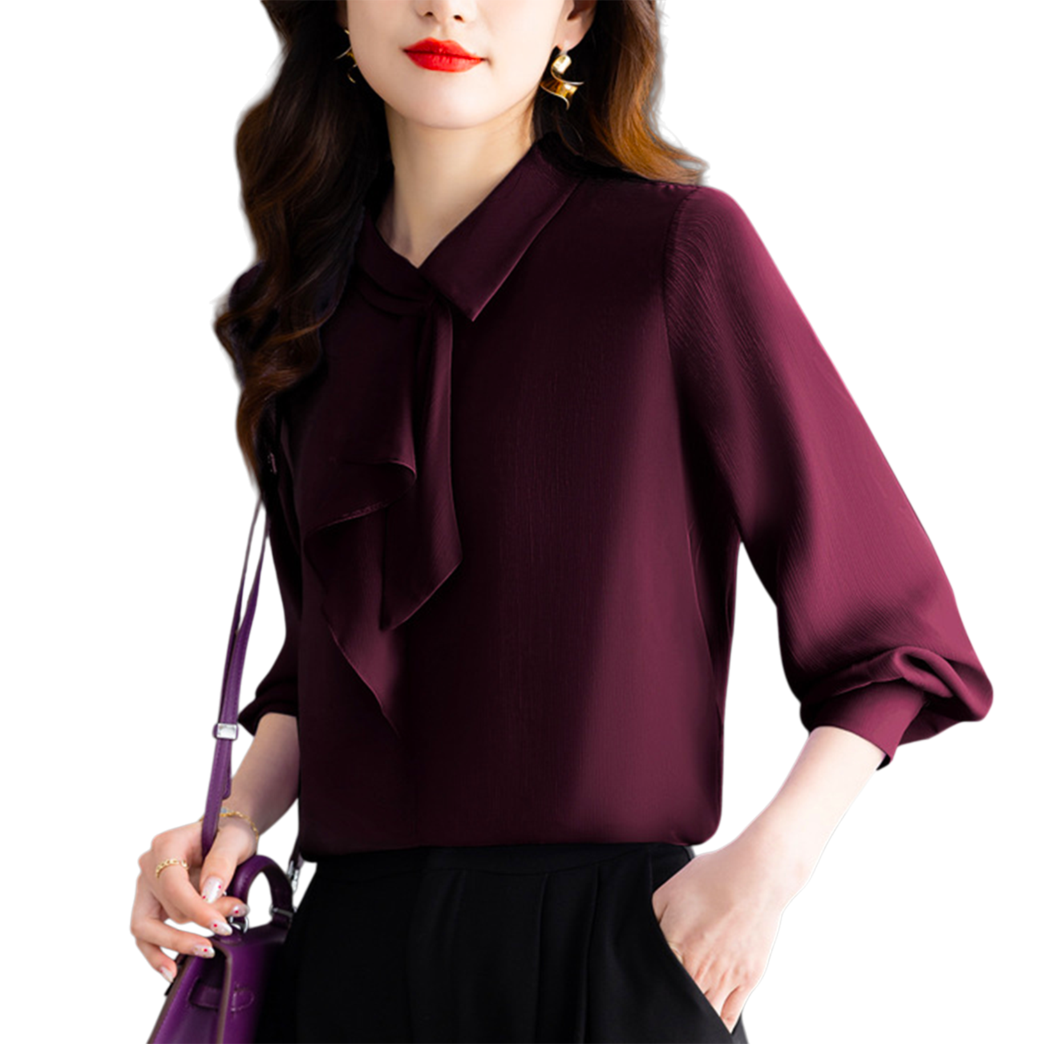 The Florence Ruffle Tie Blouse