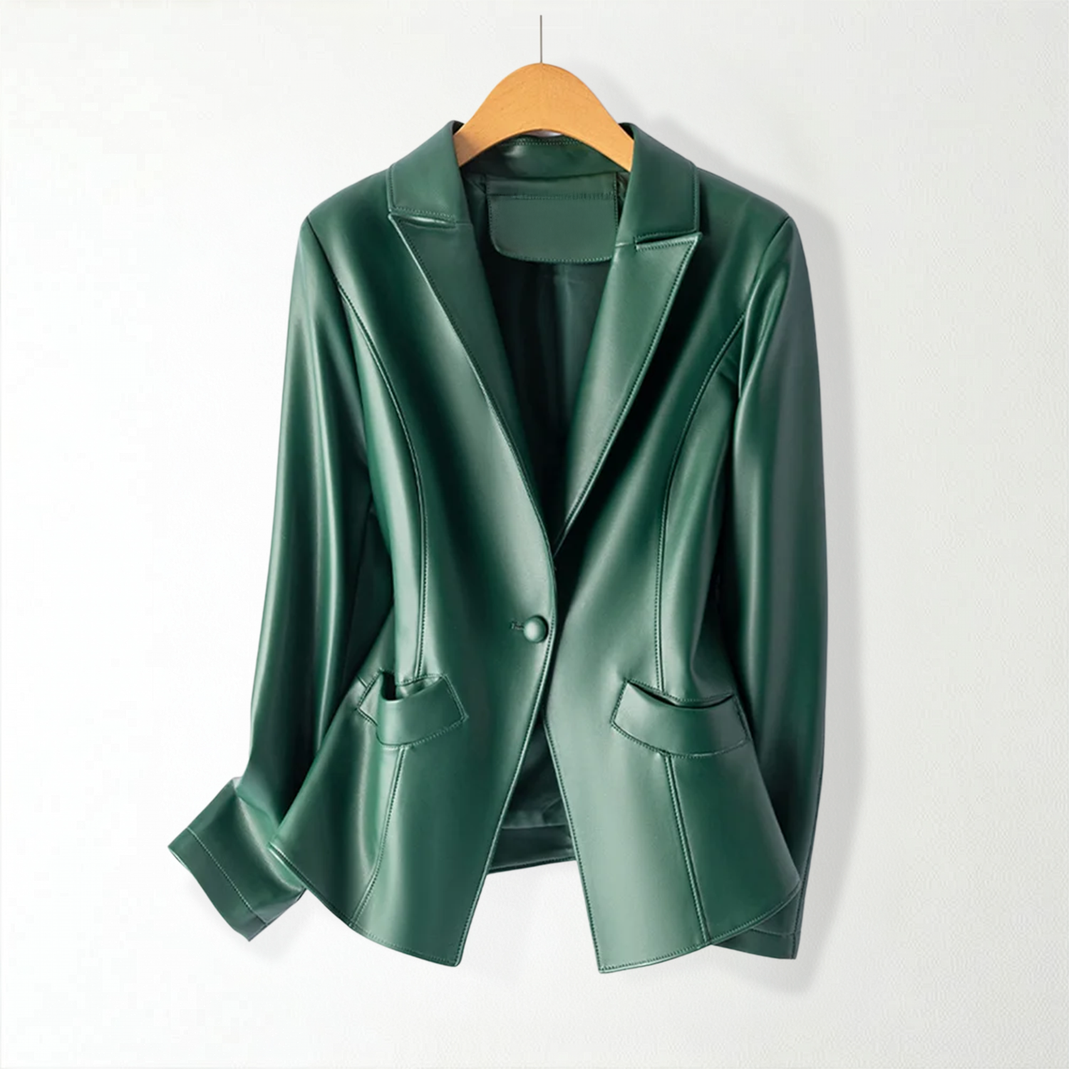 Aria Lambskin Leather Blazer
