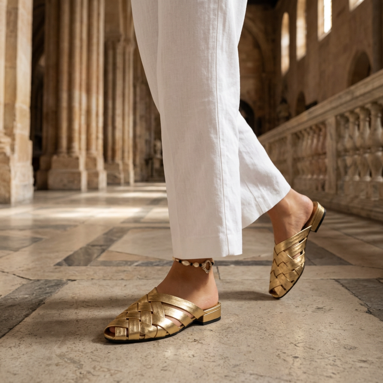 Verona Woven Flats