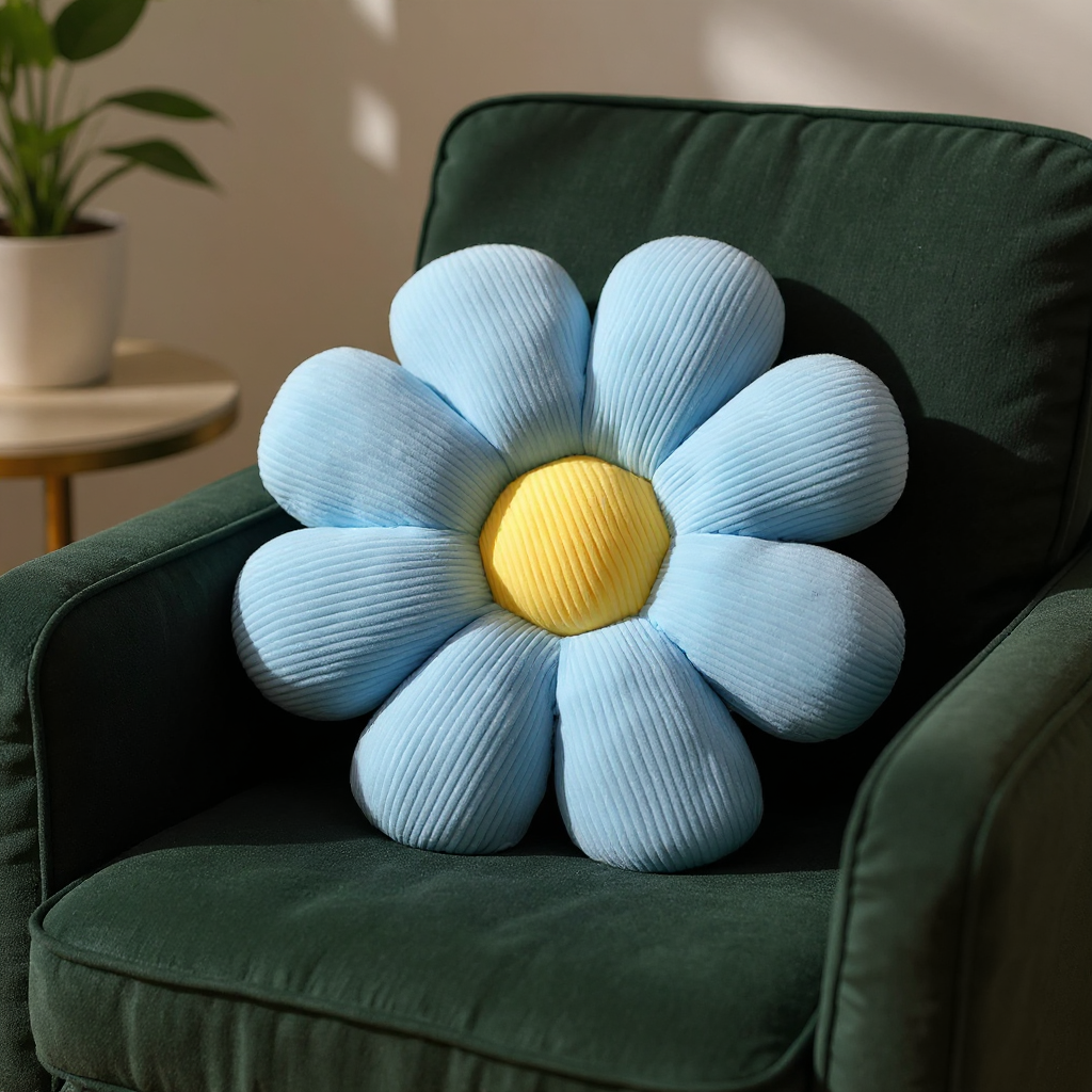 Daisy Knit Pillow
