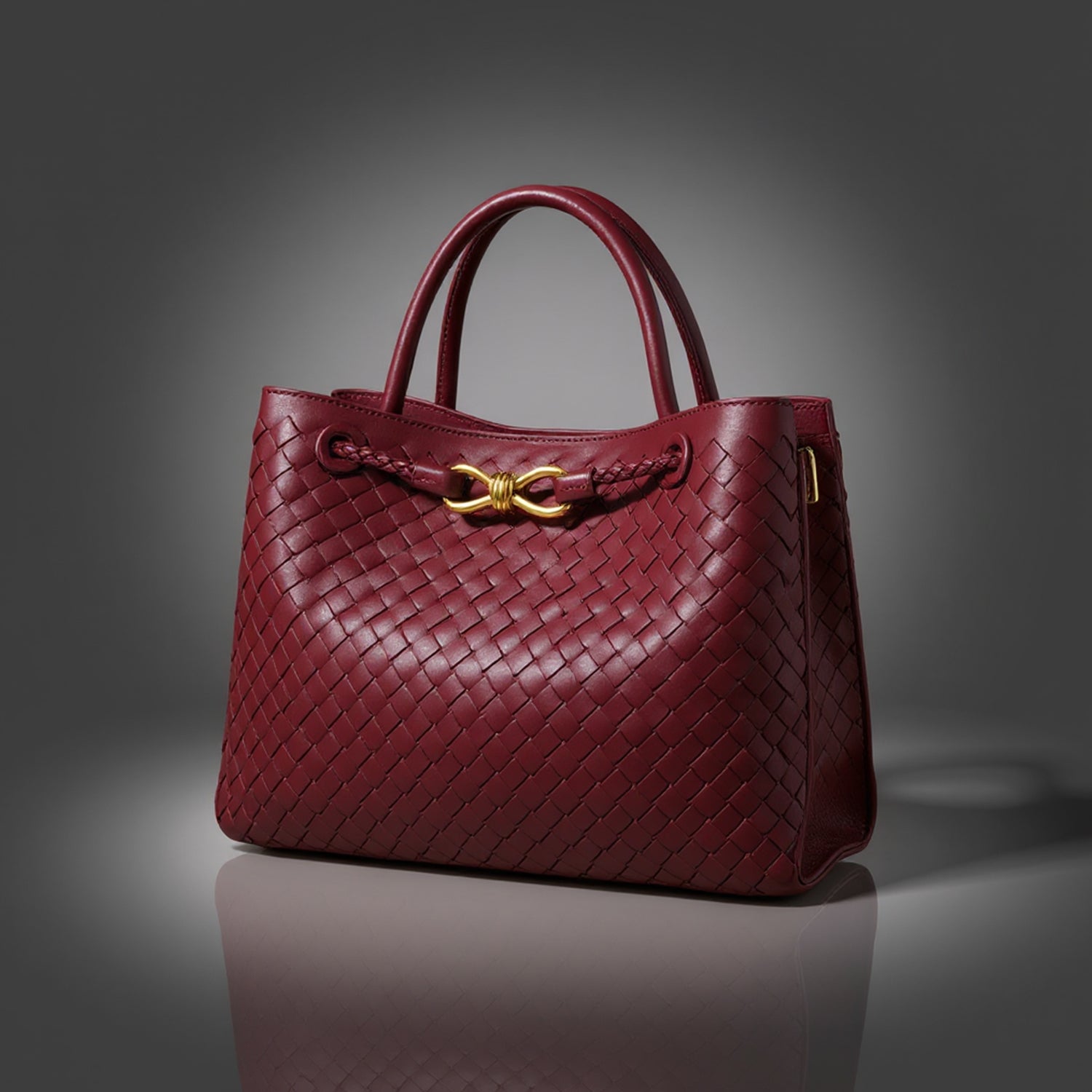 Valentina Woven Handle Bag