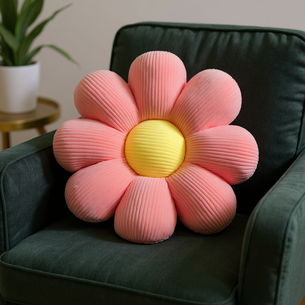 Daisy Knit Pillow