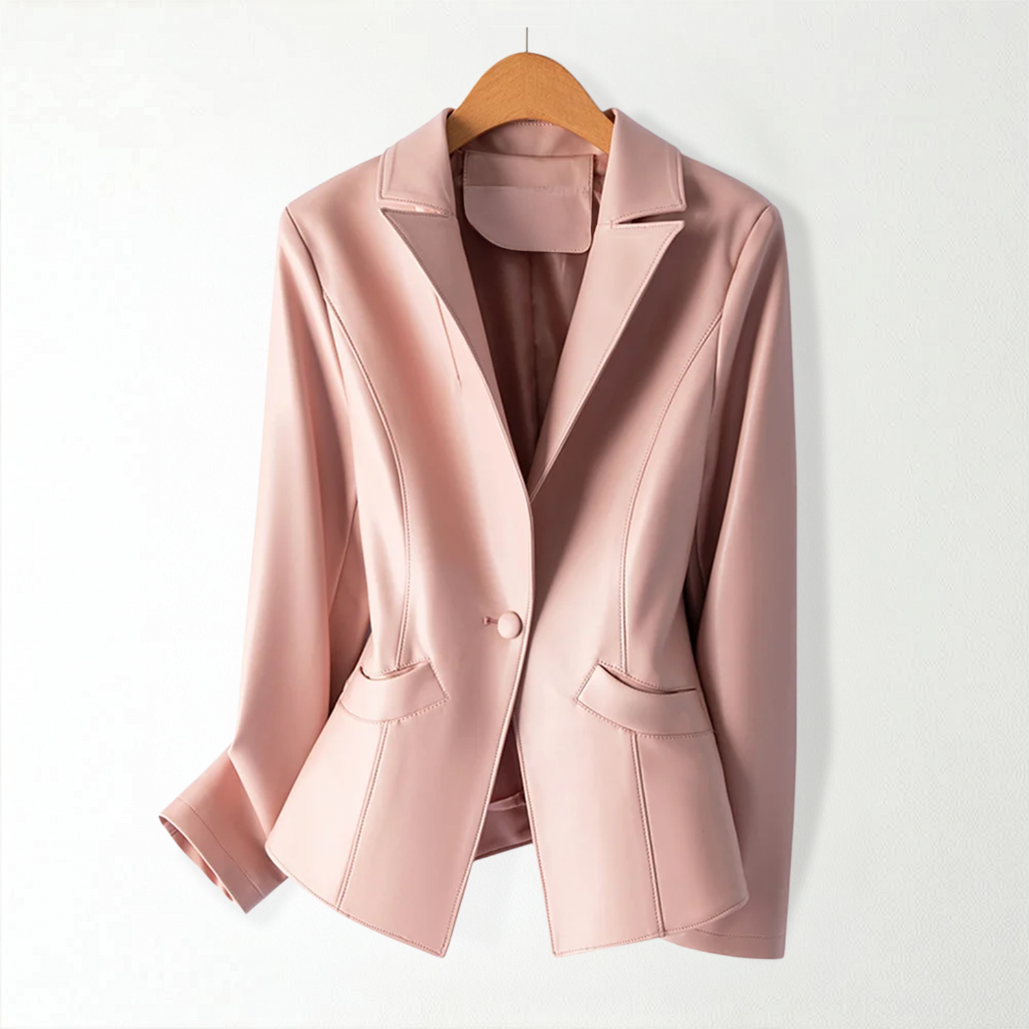Aria Lambskin Leather Blazer