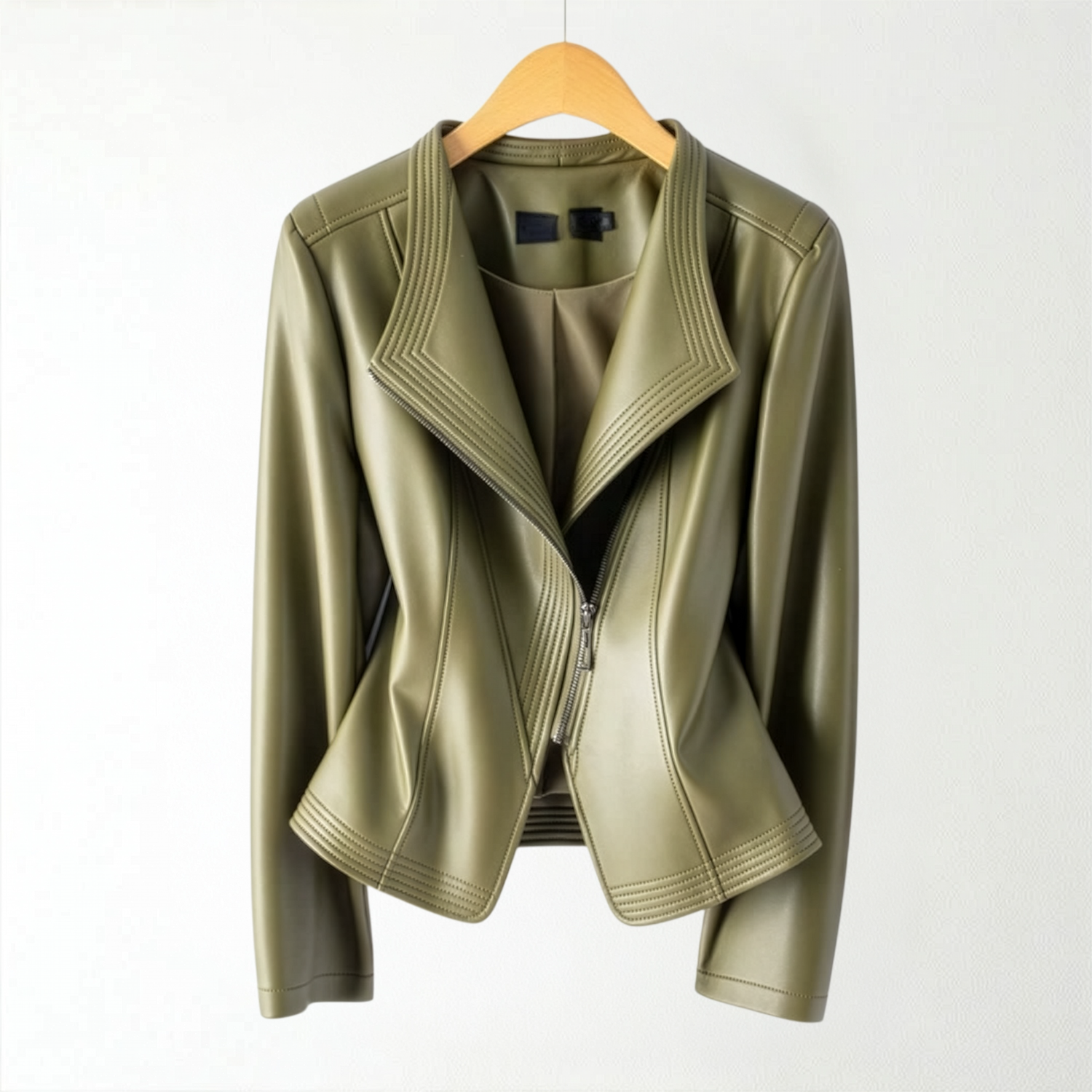 Clarisa Lambskin Leather Jacket