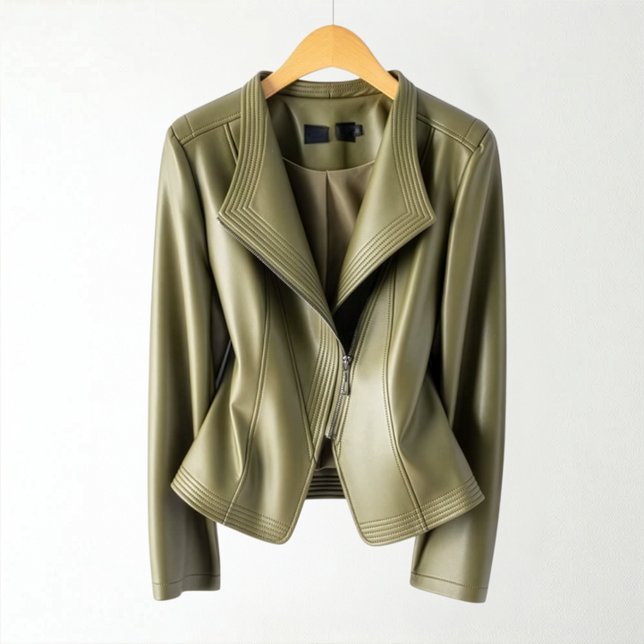 Clarisa Lambskin Leather Jacket