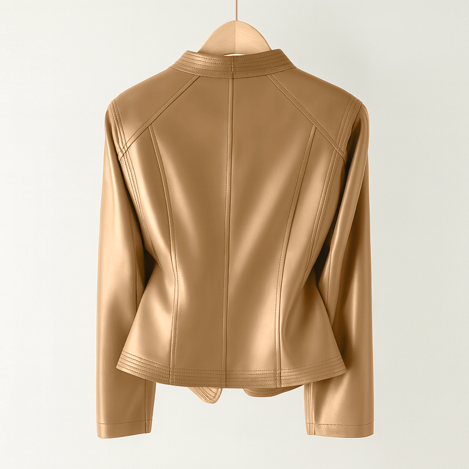 Clarisa Lambskin Leather Jacket