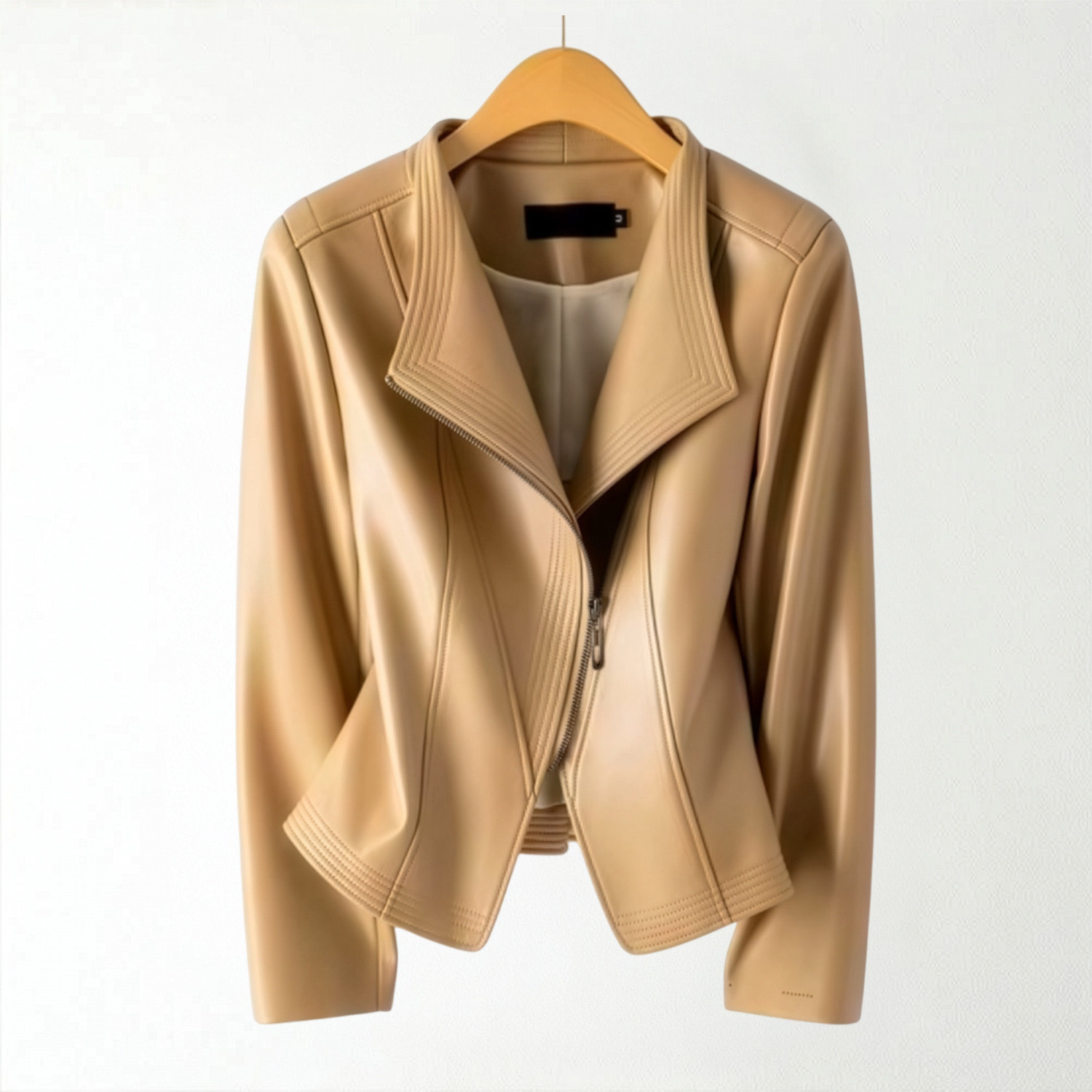 Clarisa Lambskin Leather Jacket