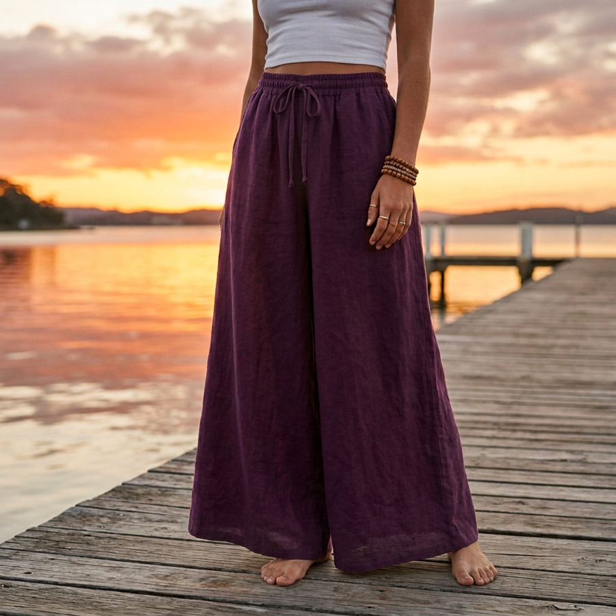 The Santorini Linen Pants