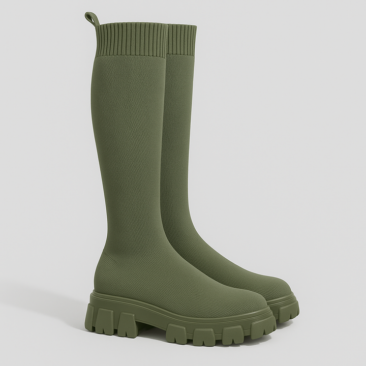 The Verdeon Knit Boots