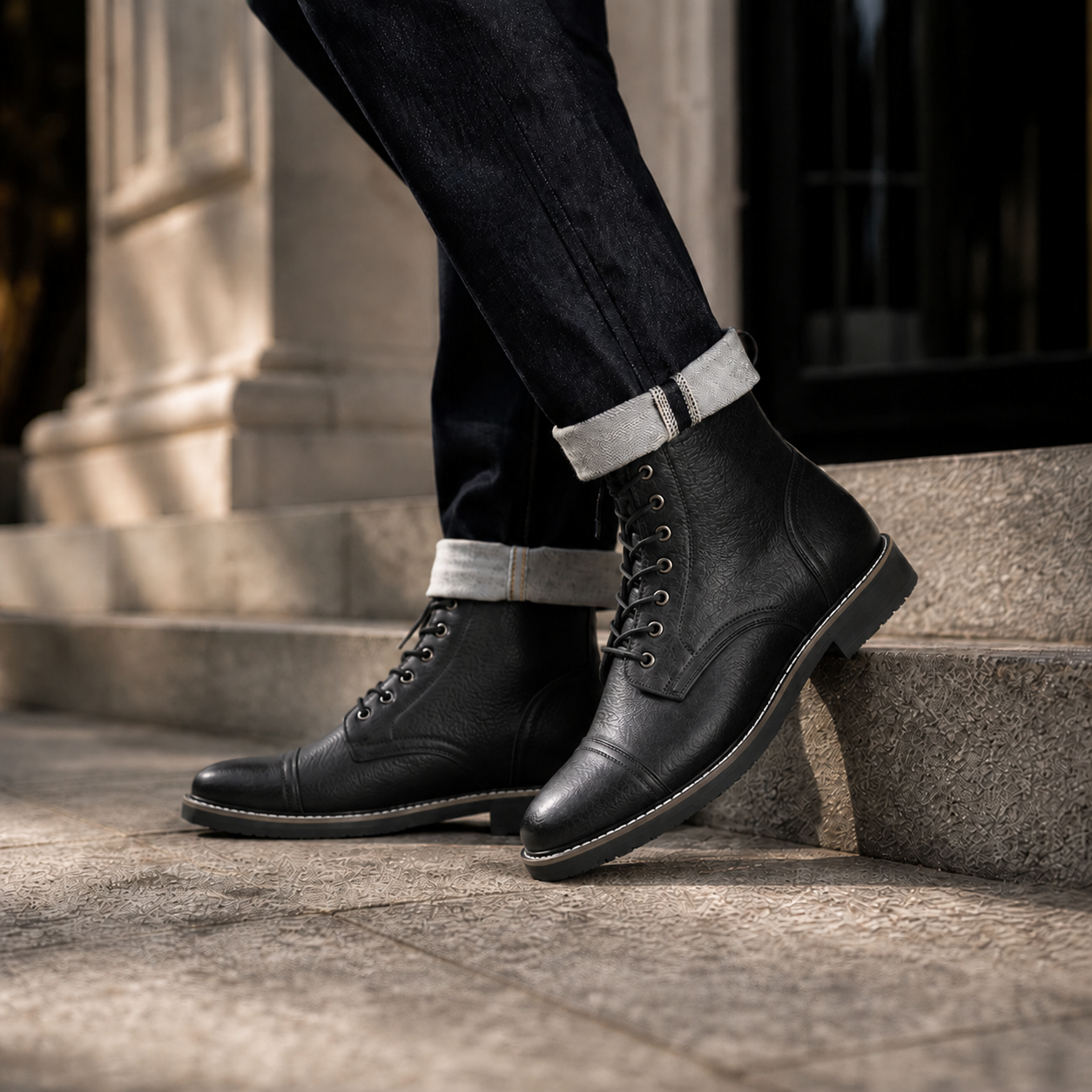 Ashford Leather Lace-Up Boot