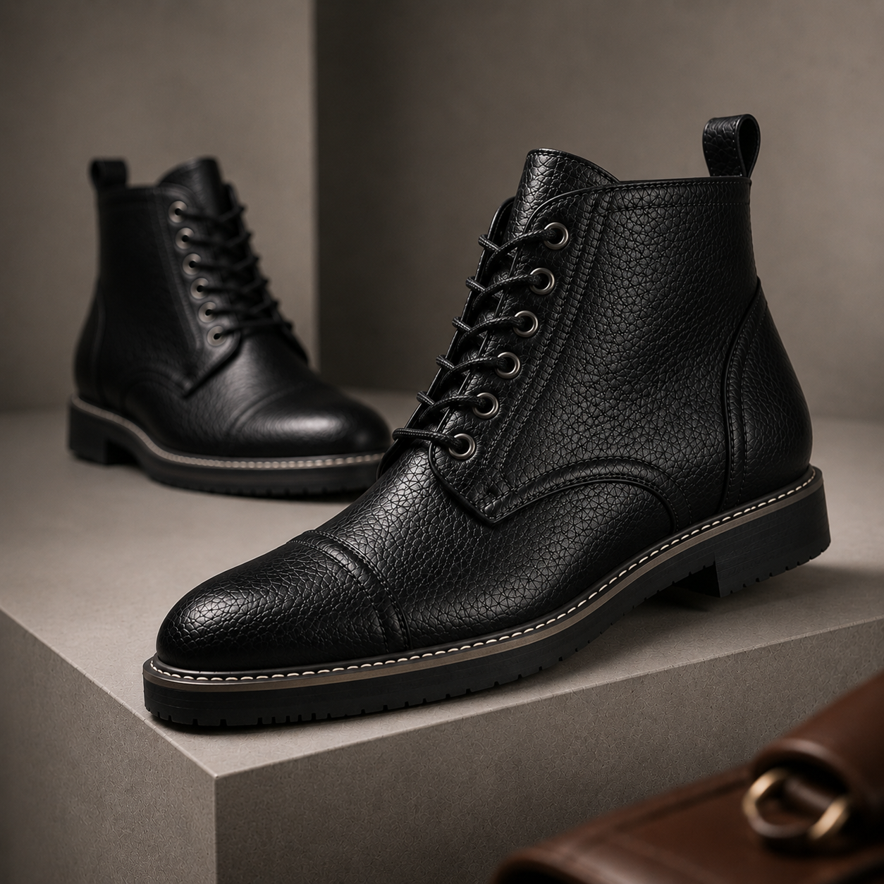 Ashford Leather Lace-Up Boot