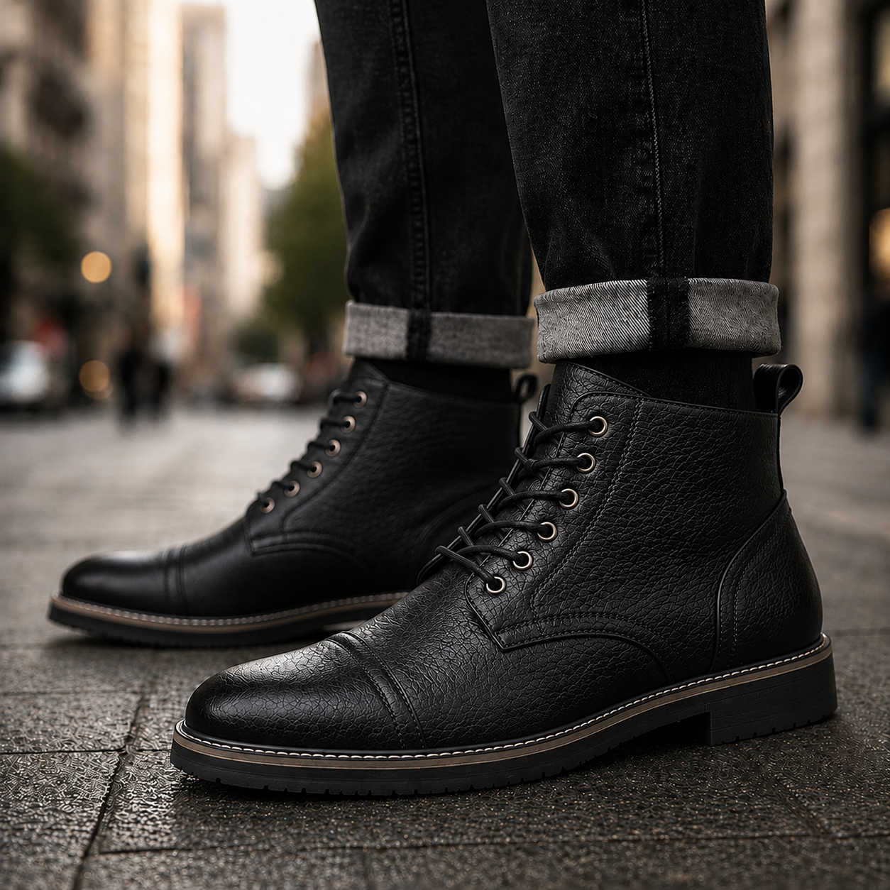 Ashford Leather Lace-Up Boot