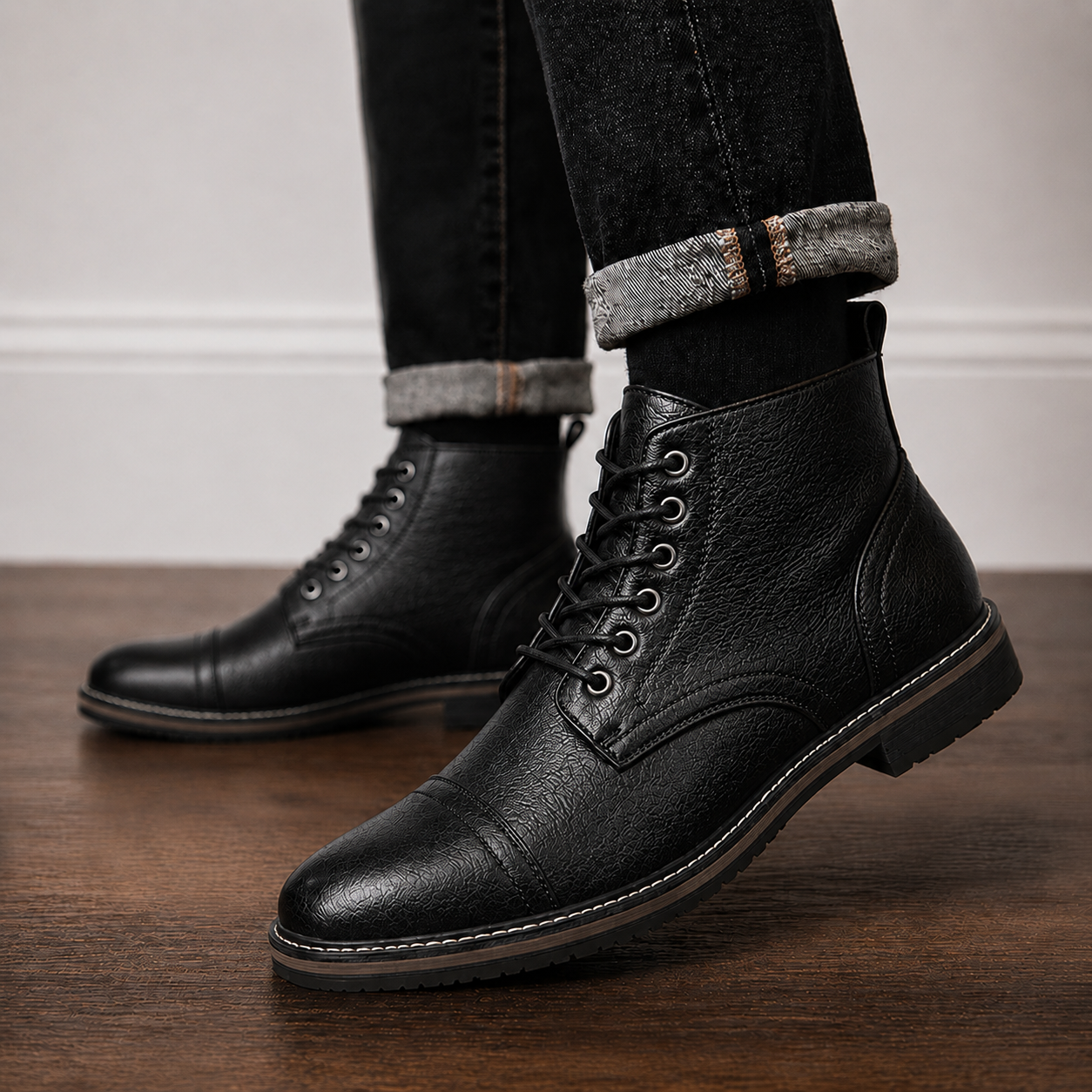 Ashford Leather Lace-Up Boot